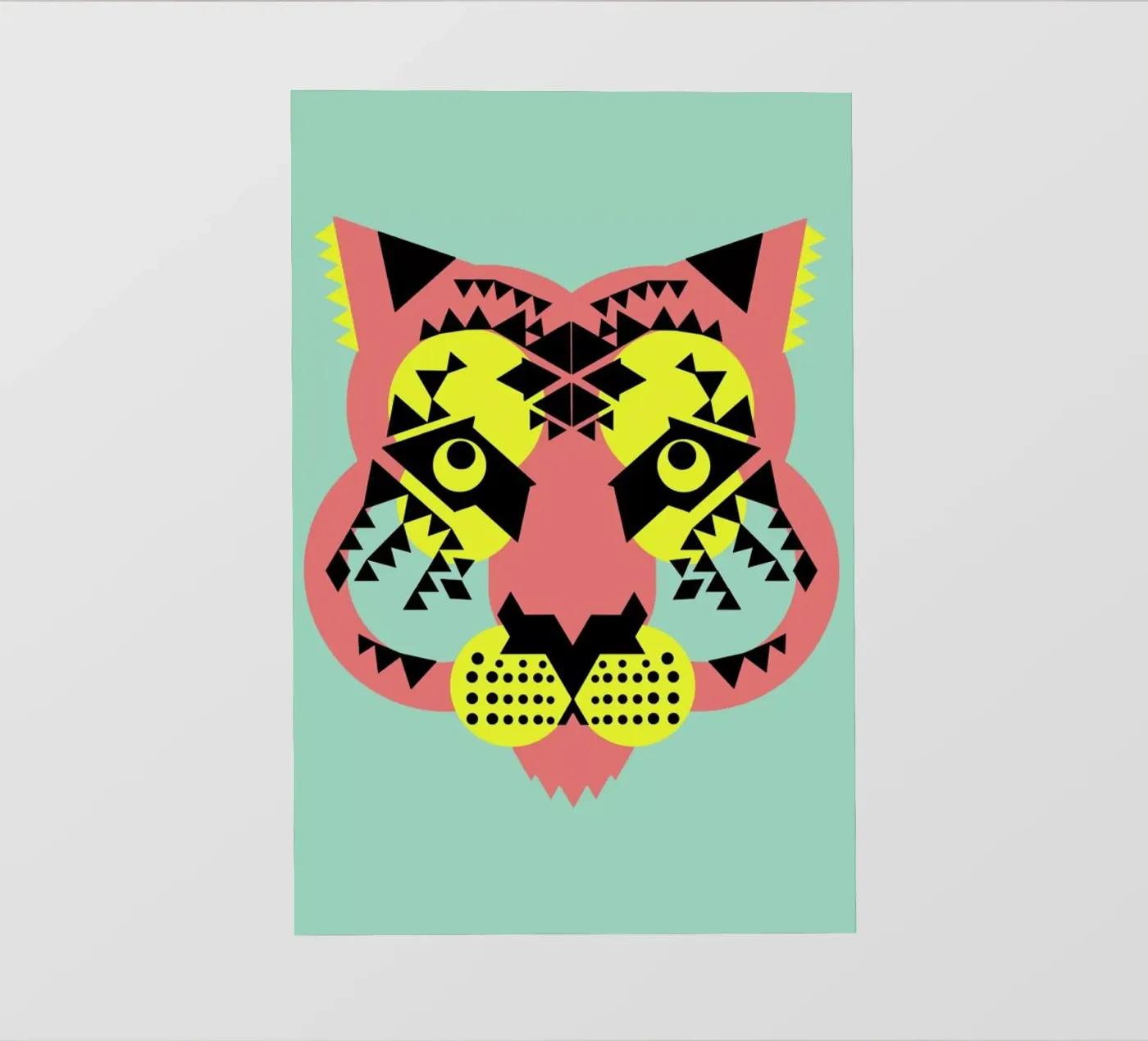 Tiger Face pellicola backlit da Gareth Pollock Design