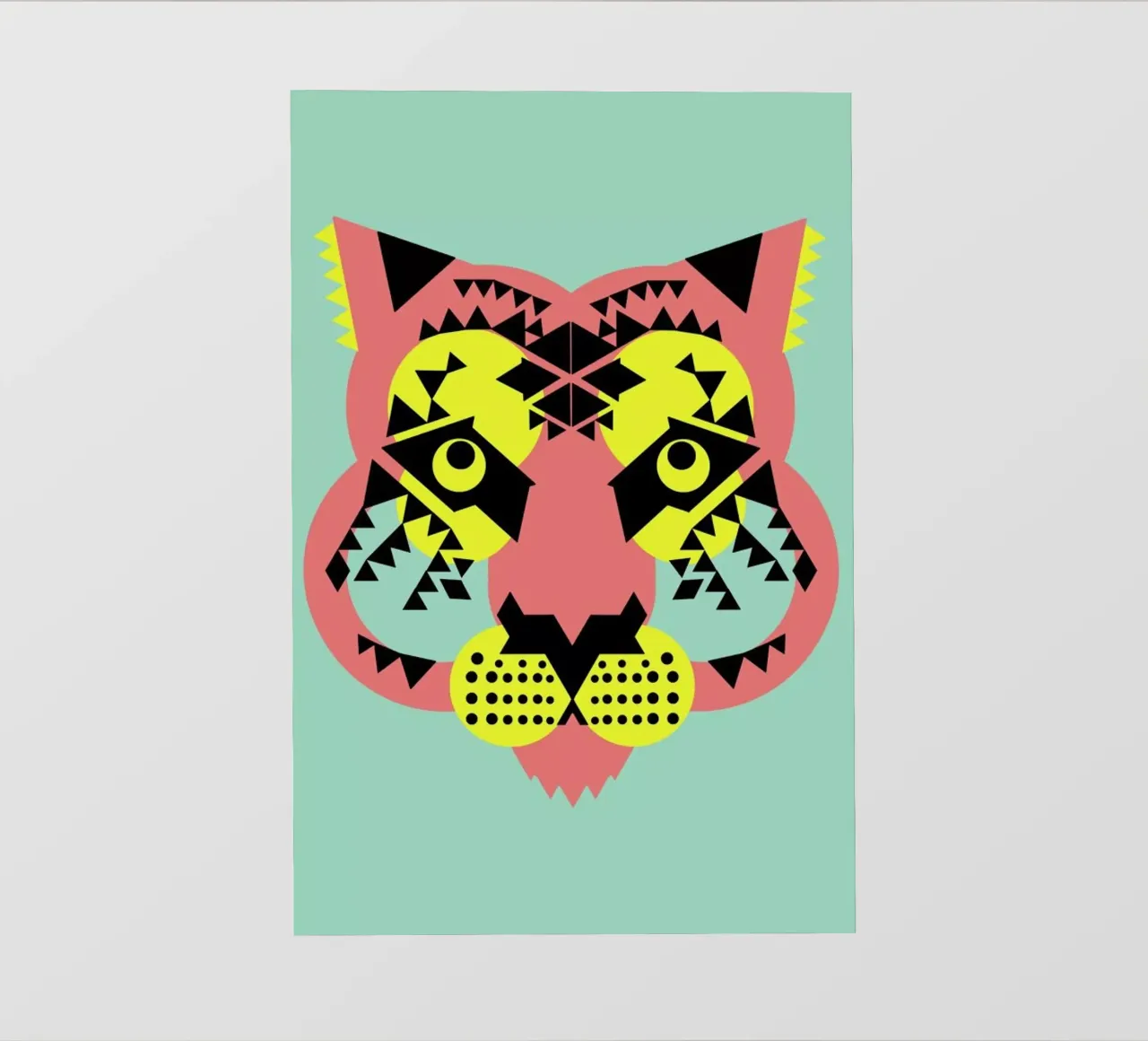 Tiger Face pellicola backlit da Gareth Pollock Design