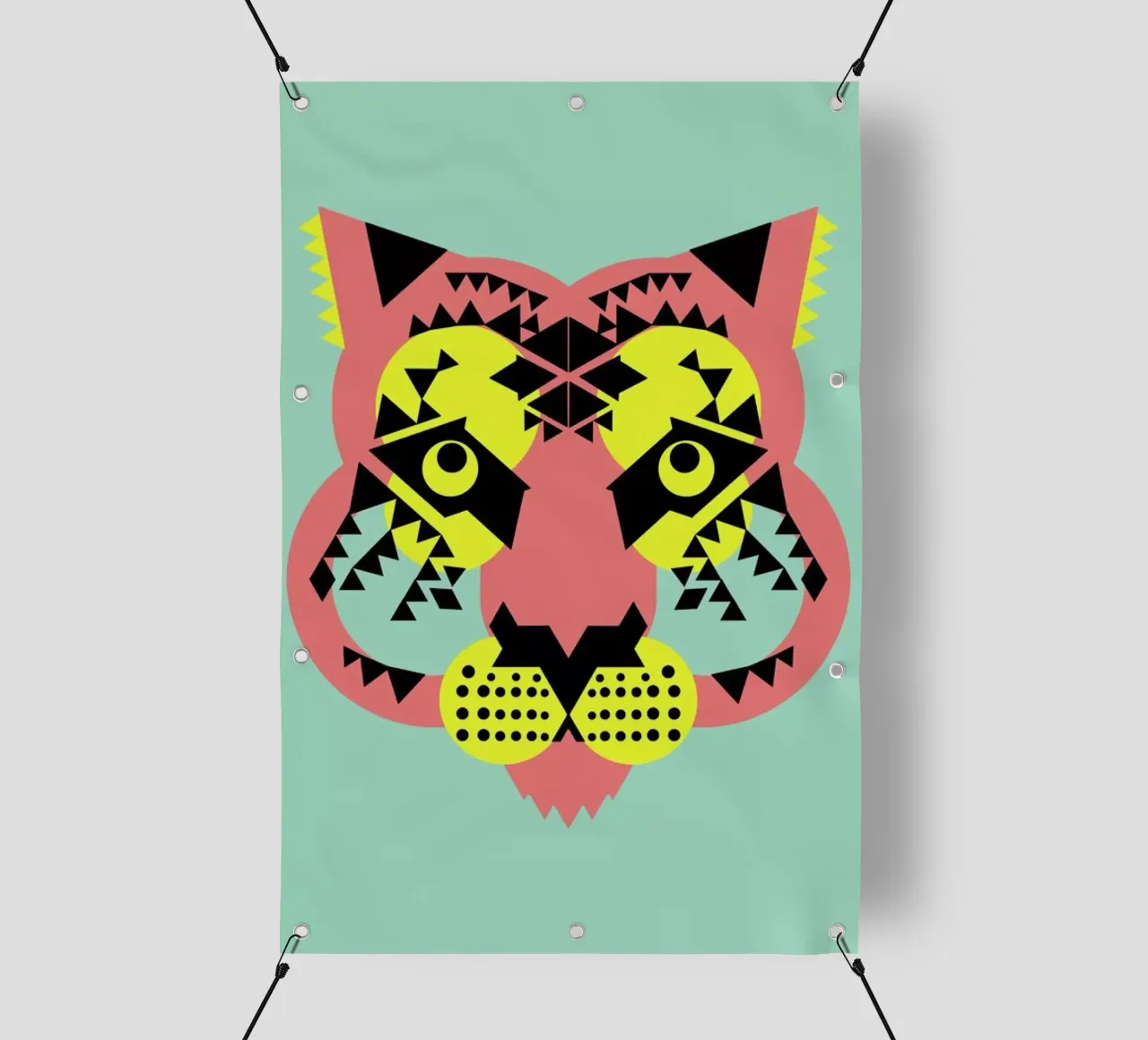 Tiger Face pvc cover by Gareth Pollock Design