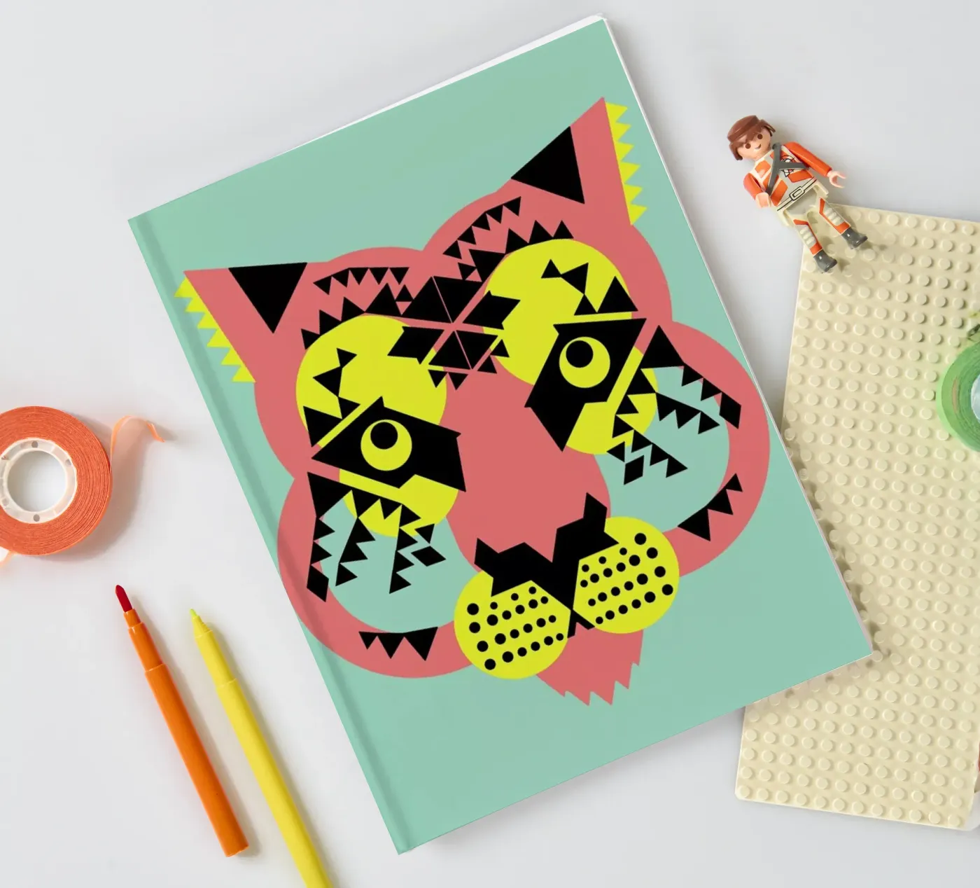 Tiger Face notebook by Gareth Pollock Design