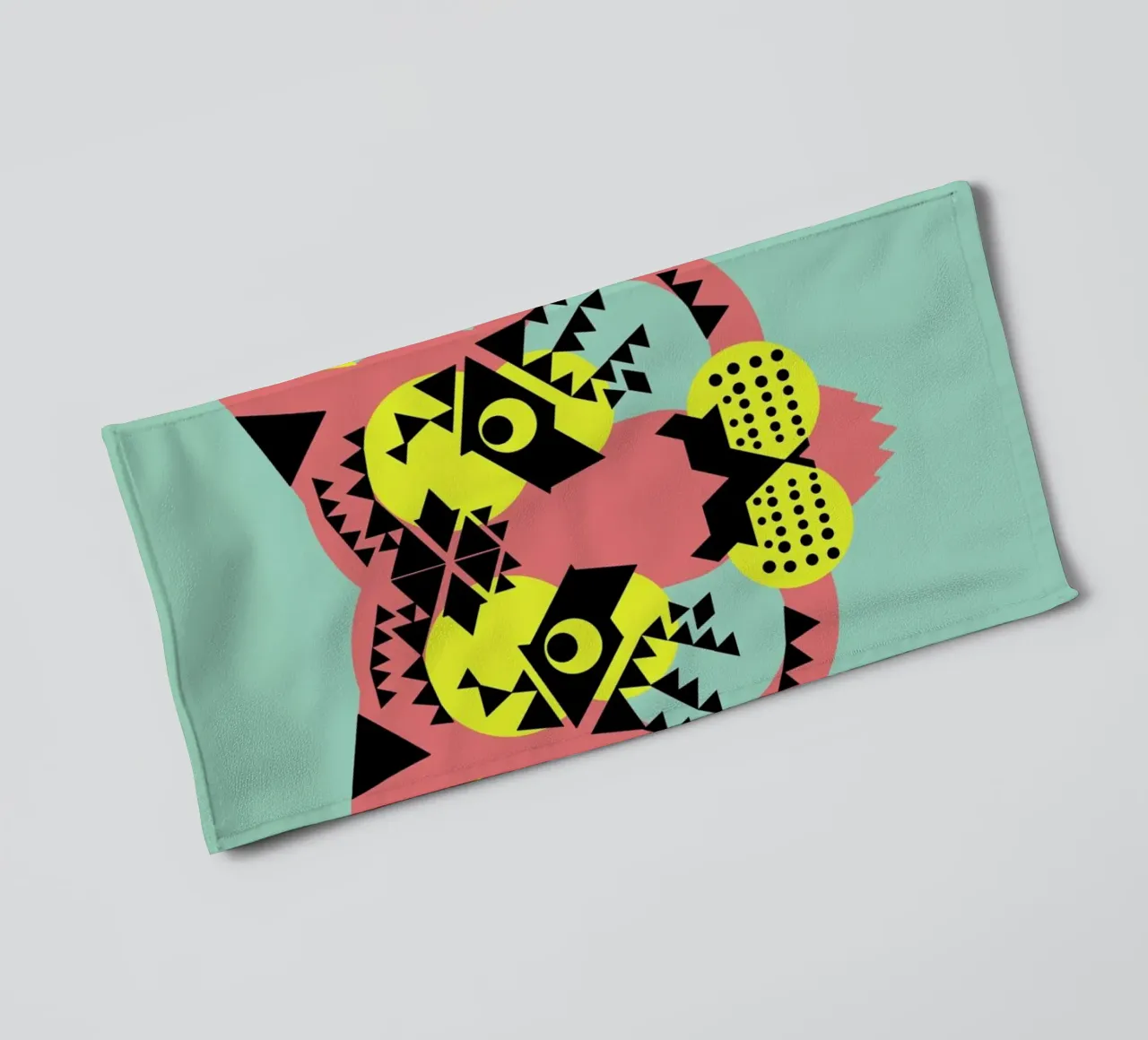 Tiger Face badhanddoek van Gareth Pollock Design