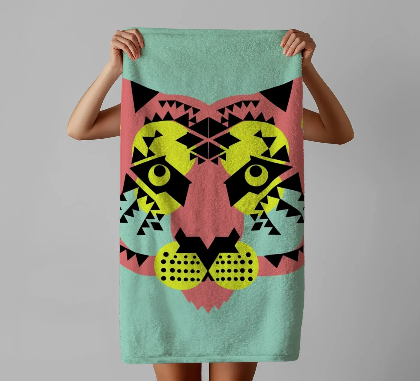 Tiger Face Handtuch von Gareth Pollock Design