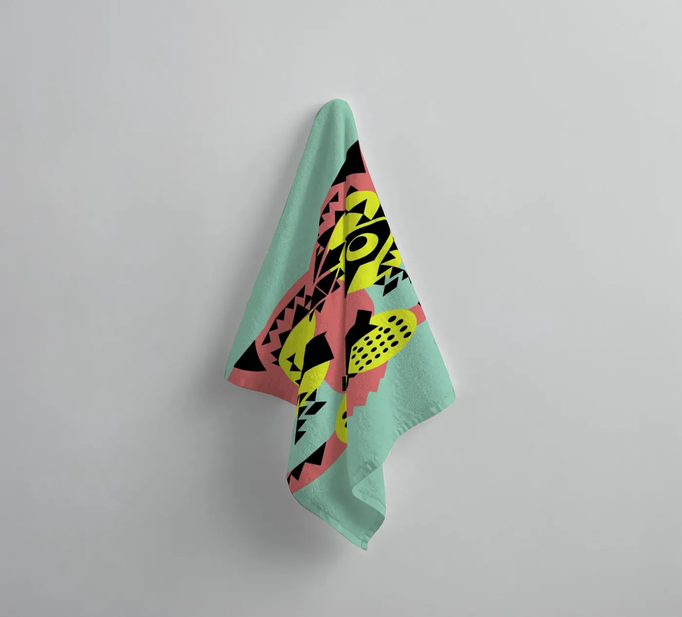 Tiger Face badhanddoek van Gareth Pollock Design