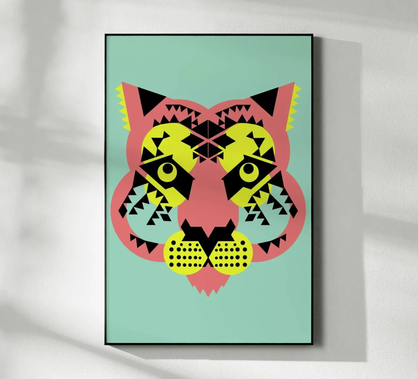 Tiger Face acryl van Gareth Pollock Design