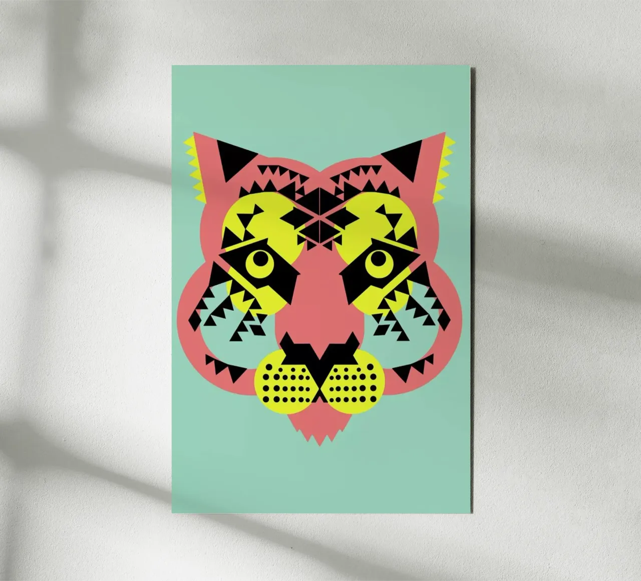 Tiger Face alu-dibond by Gareth Pollock Design