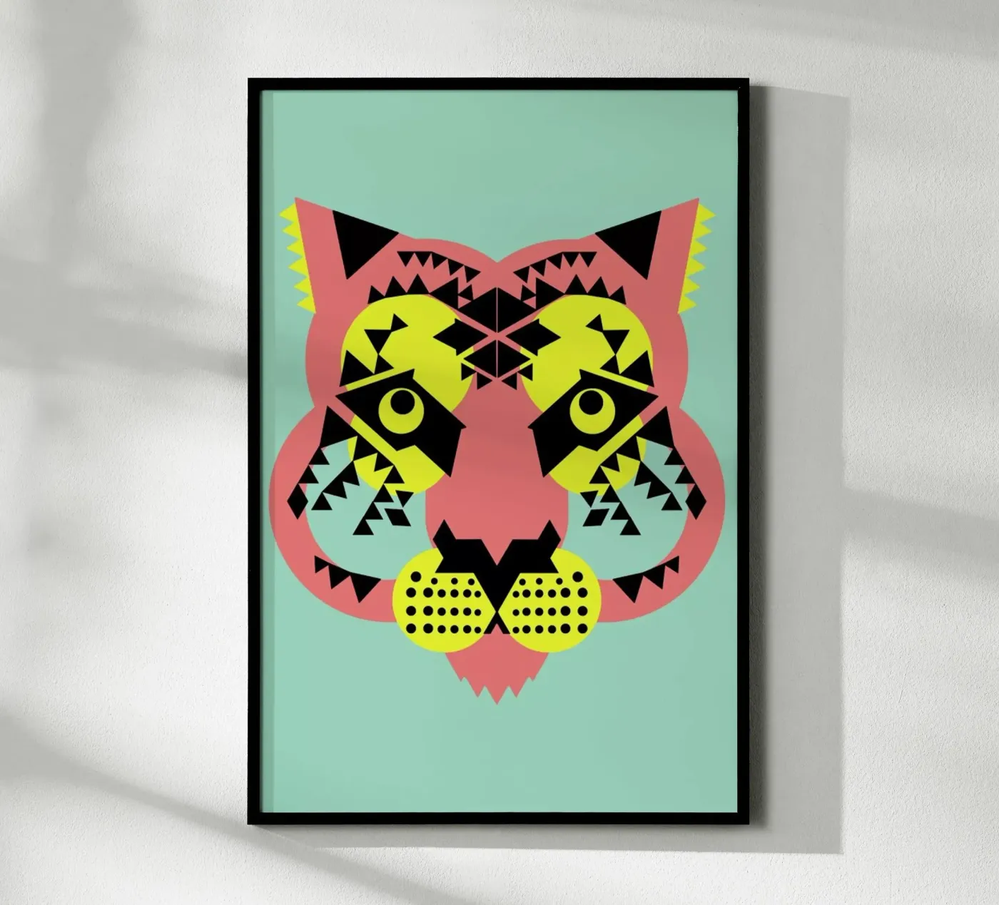 Tiger Face poster de Gareth Pollock Design