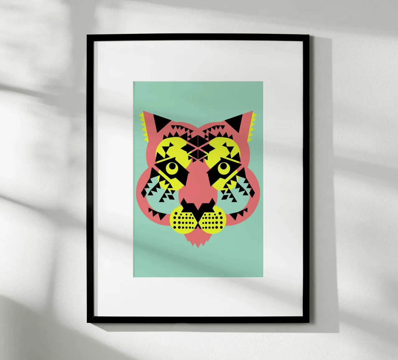 Tiger Face poster de Gareth Pollock Design