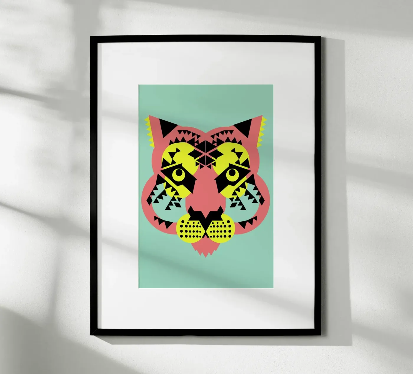 Tiger Face poster de Gareth Pollock Design