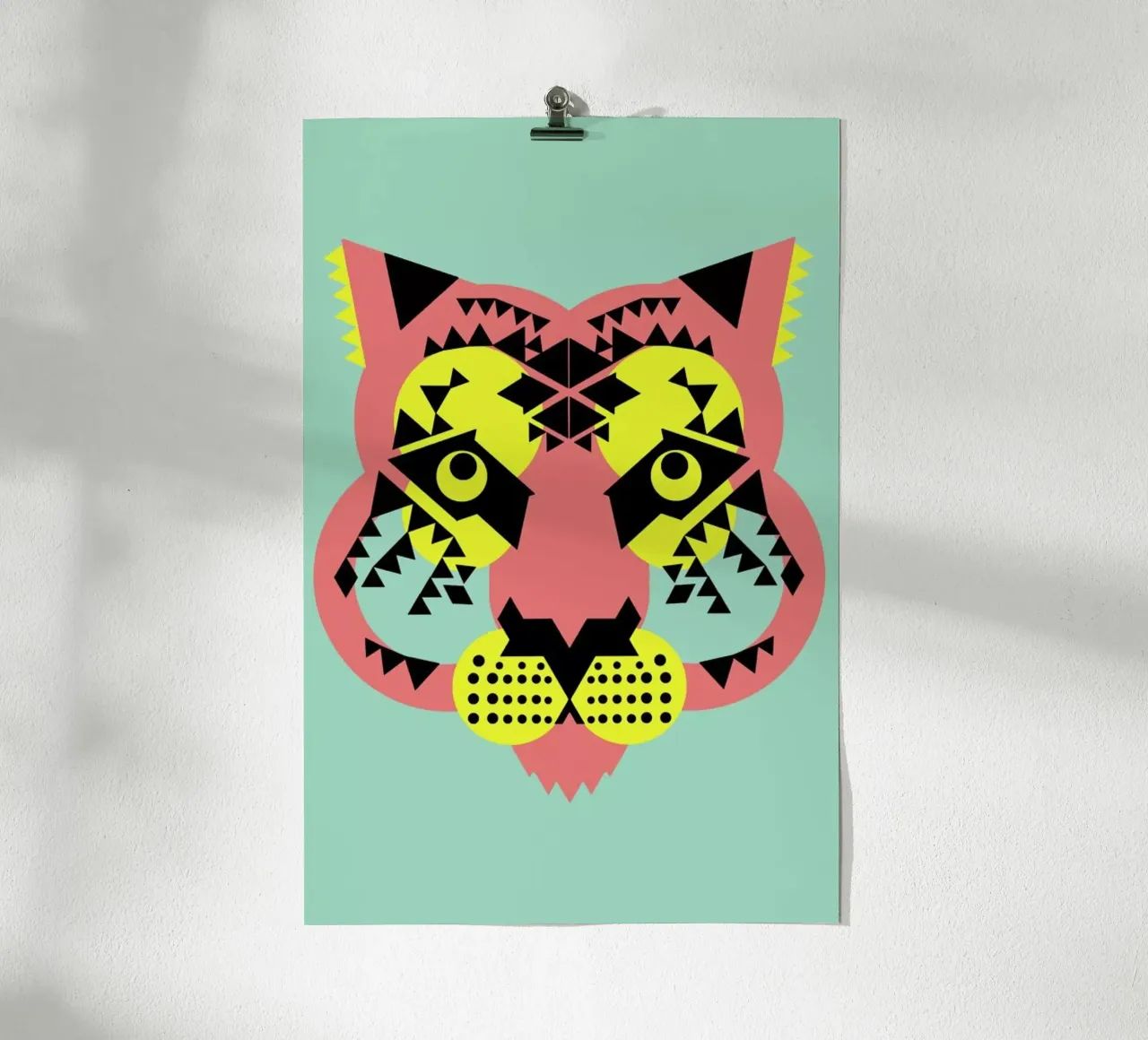 Tiger Face poster de Gareth Pollock Design