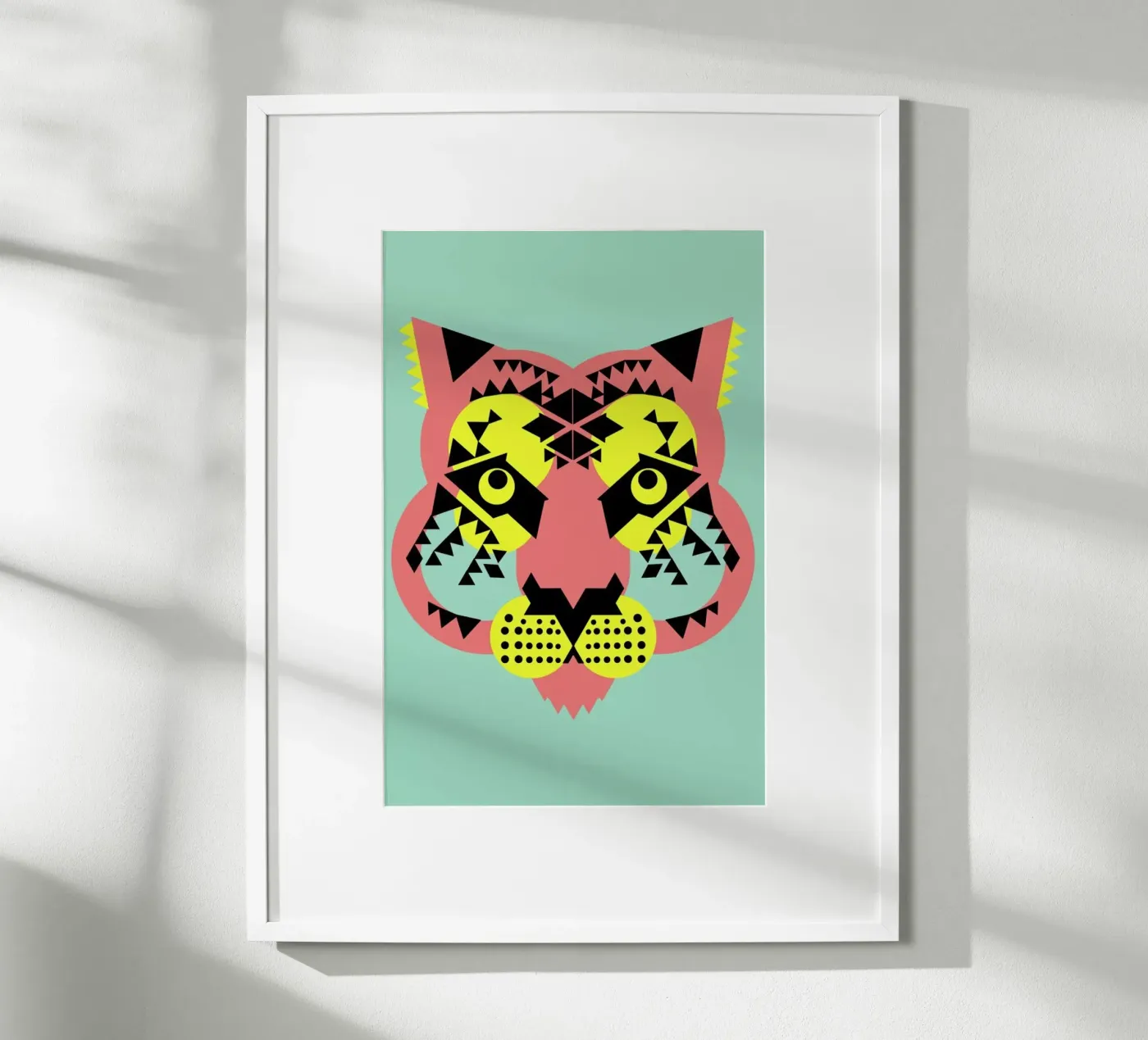 Tiger Face poster de Gareth Pollock Design