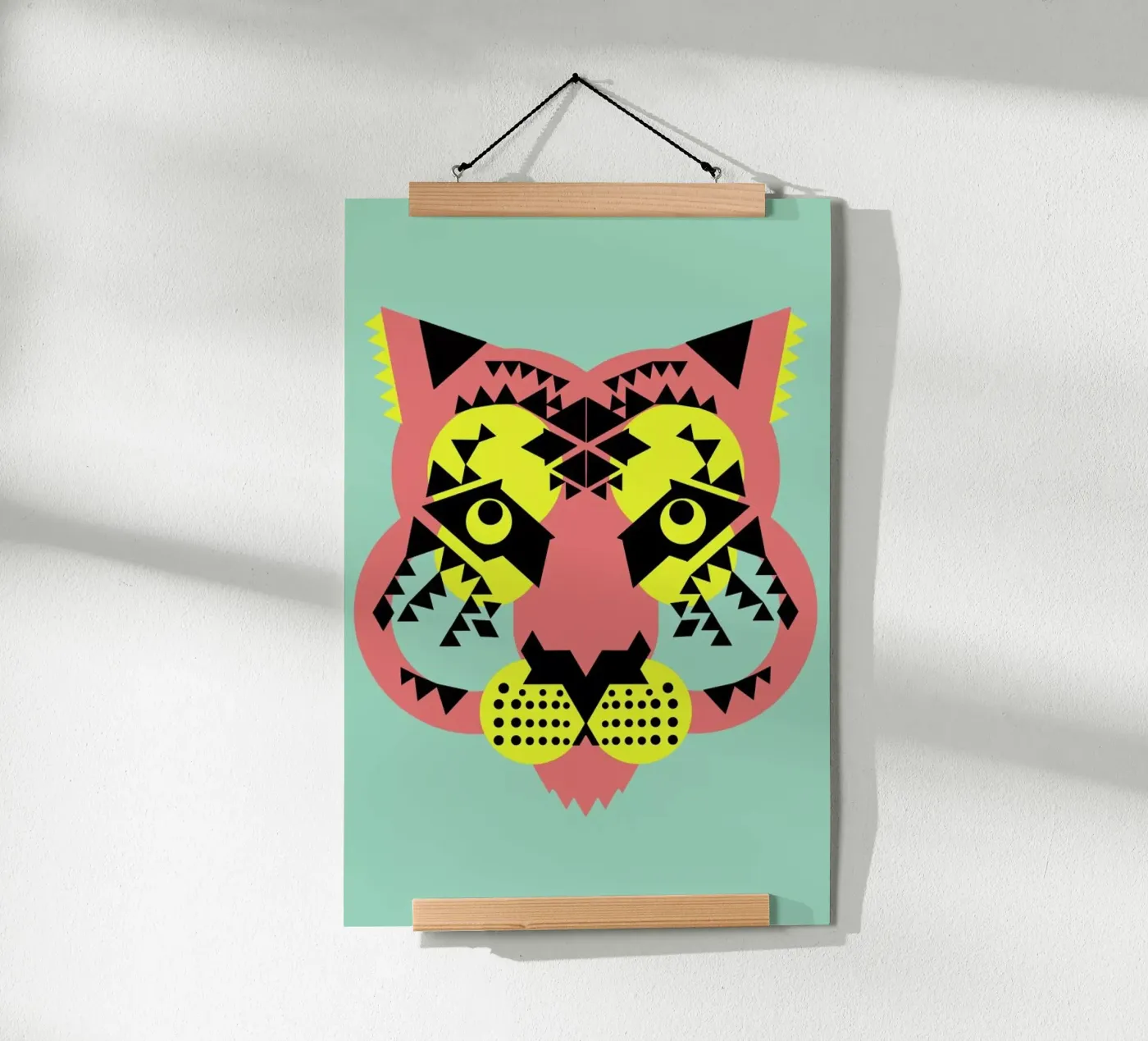 Tiger Face poster de Gareth Pollock Design