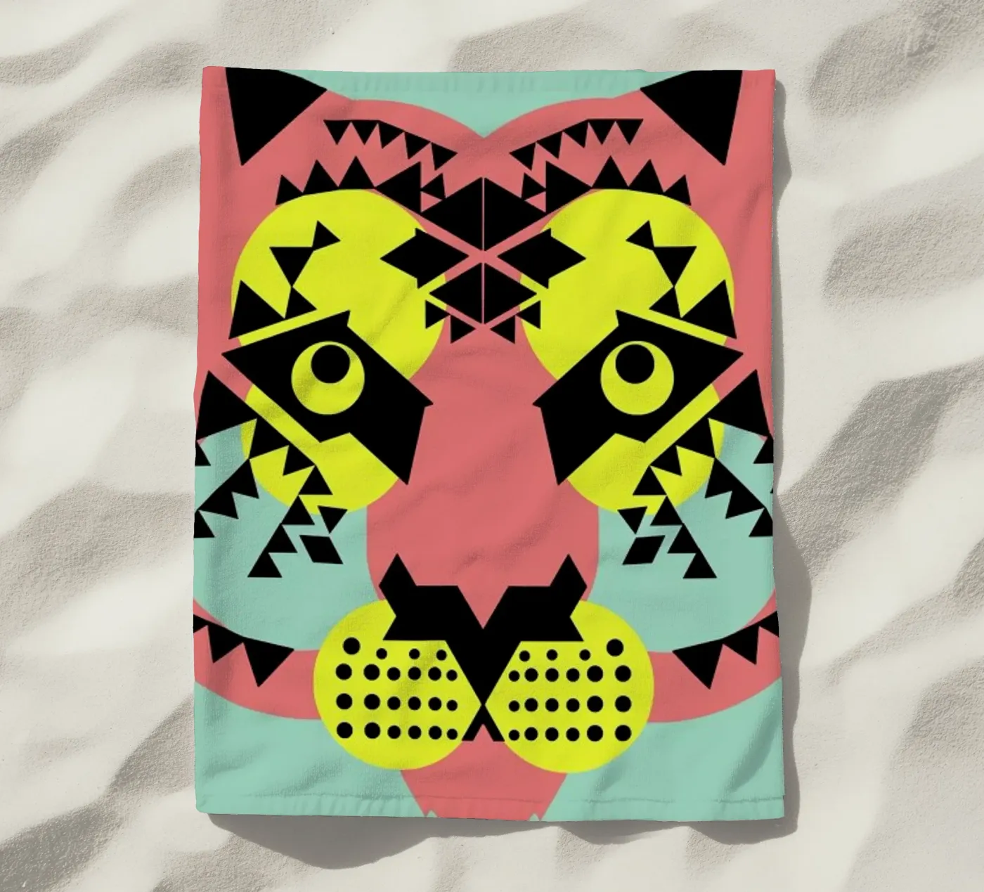 Tiger Face telo mare da Gareth Pollock Design