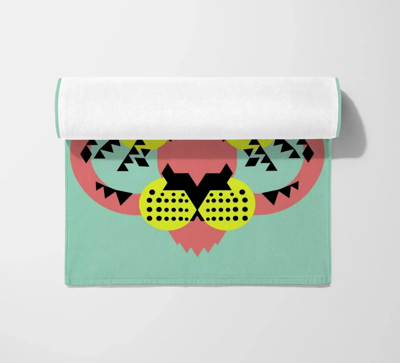 Tiger Face beach towel by Gareth Pollock Design