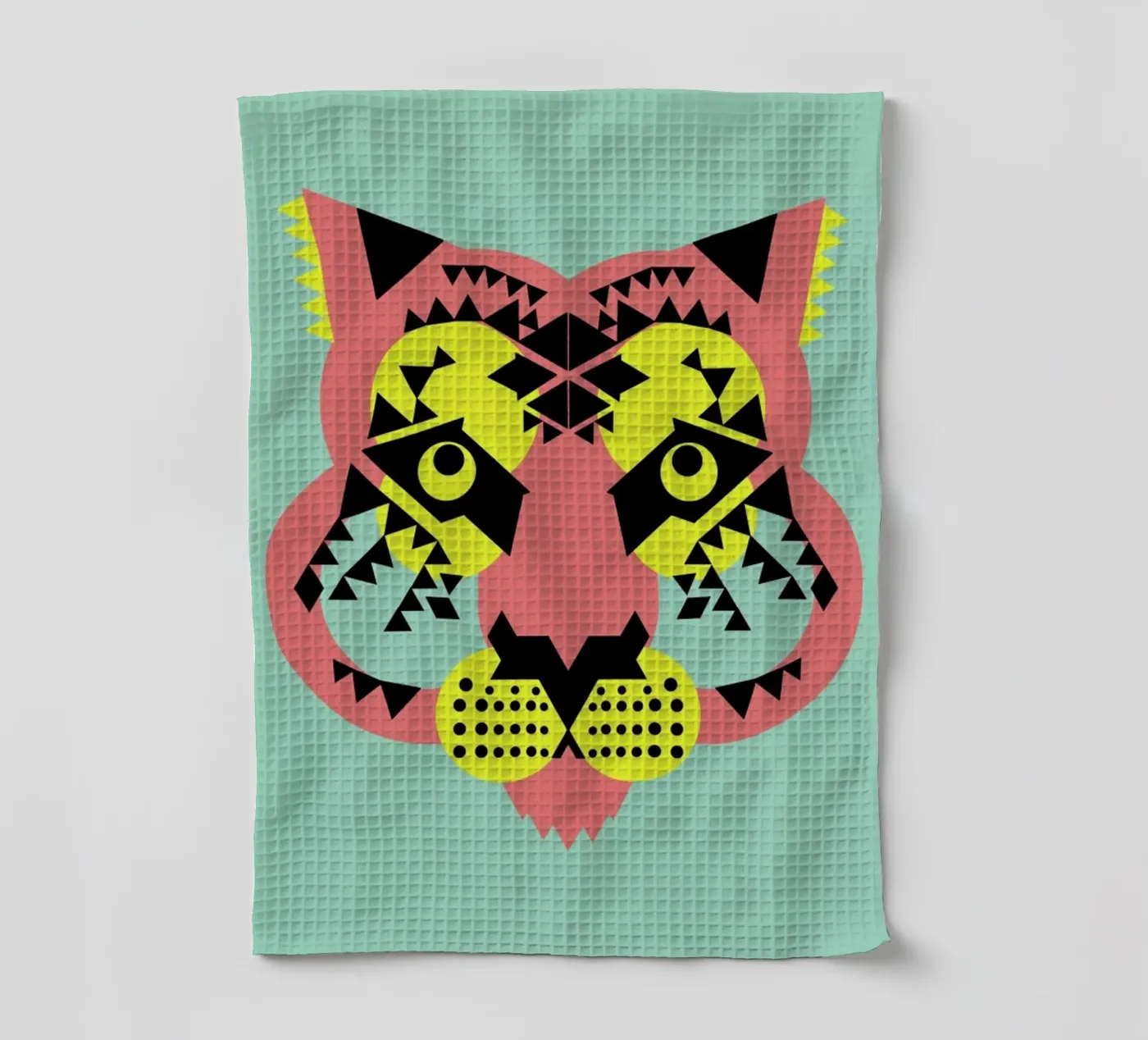 Tiger Face torchon de Gareth Pollock Design