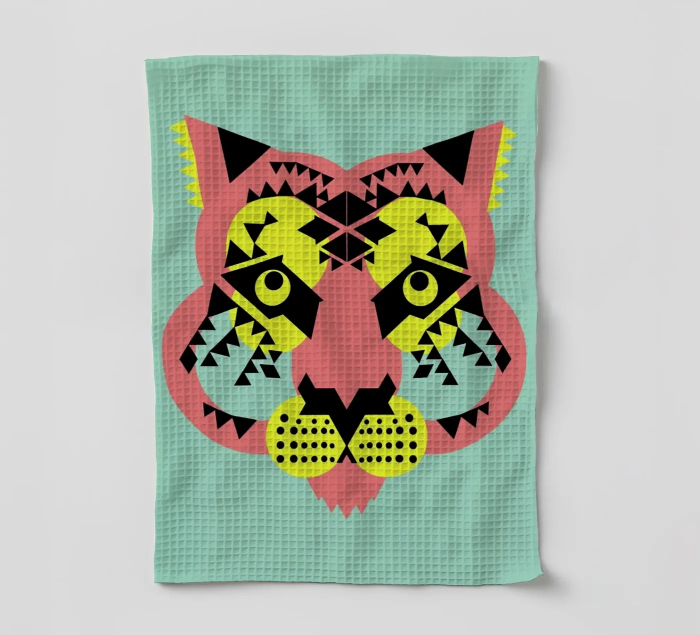 Tiger Face torchon de Gareth Pollock Design