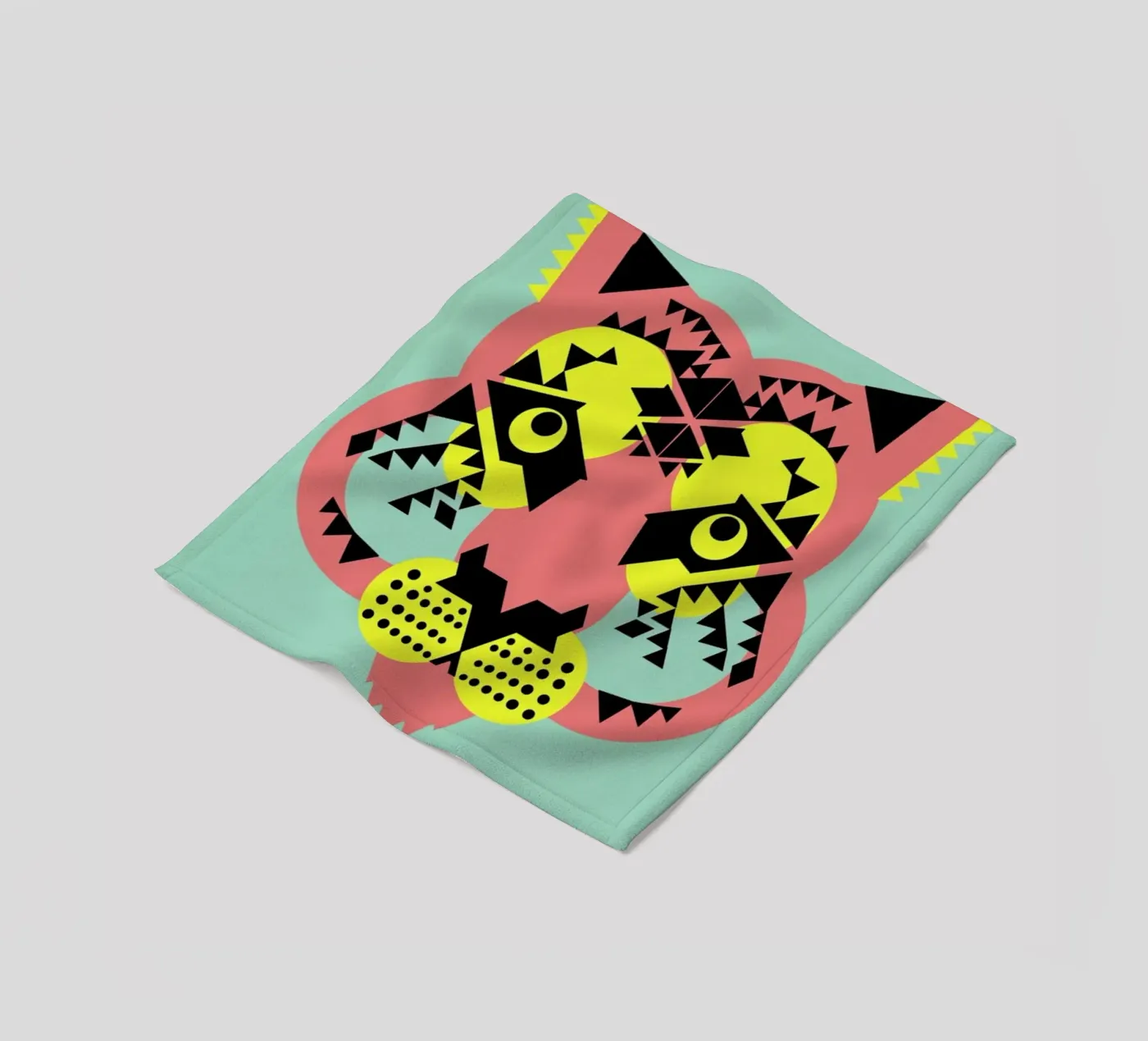 Tiger Face fleecedeken van Gareth Pollock Design