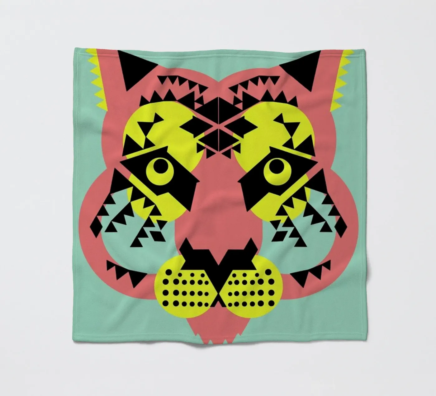 Tiger Face fleecedeken van Gareth Pollock Design