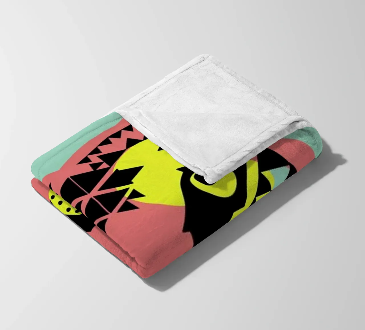 Tiger Face fleecedeken van Gareth Pollock Design