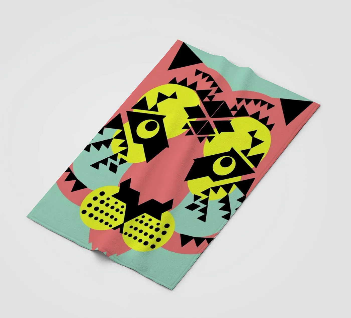 Tiger Face fleecedeken van Gareth Pollock Design