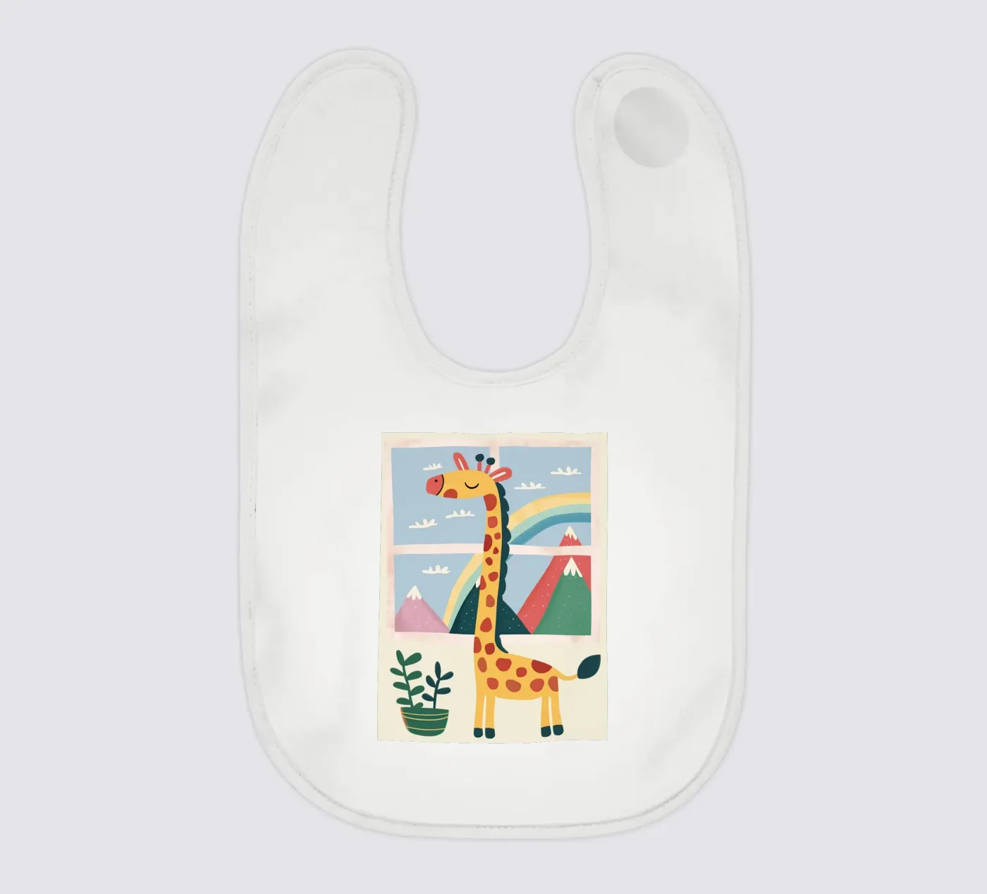 Rainbow Window Giraffe bavaglino da Lilo