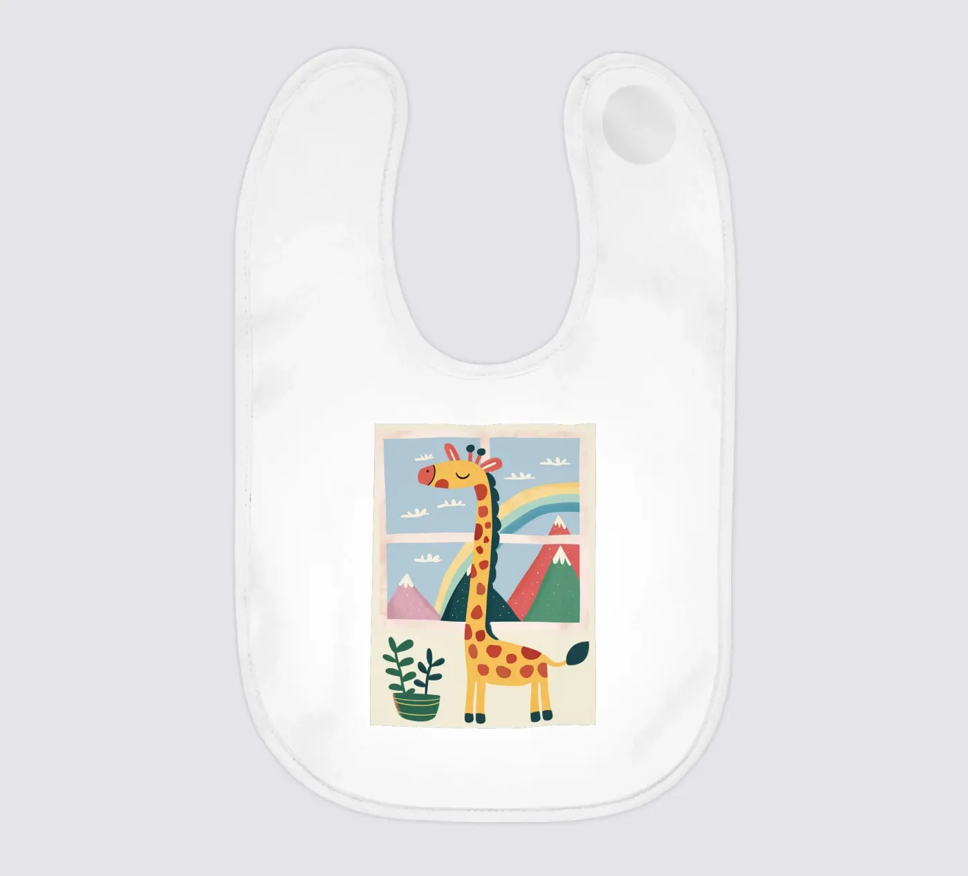 Rainbow Window Giraffe bavaglino da Lilo