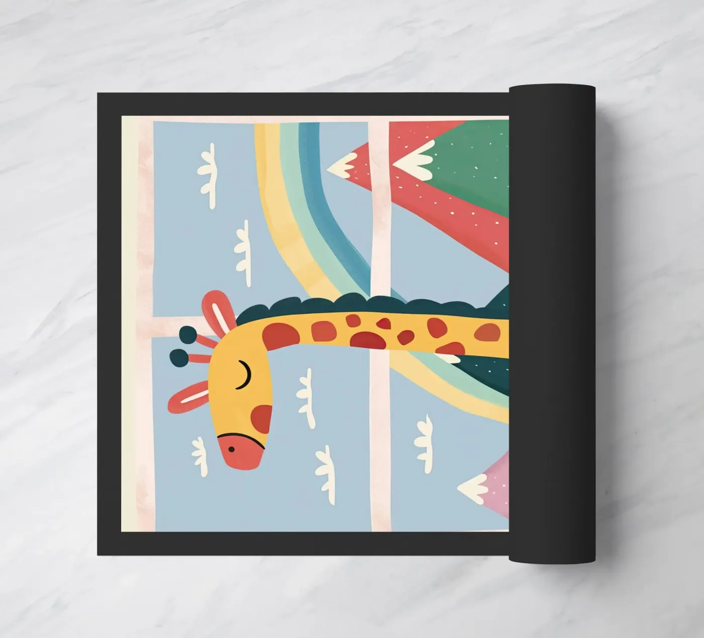 Rainbow Window Giraffe zerbino da Lilo