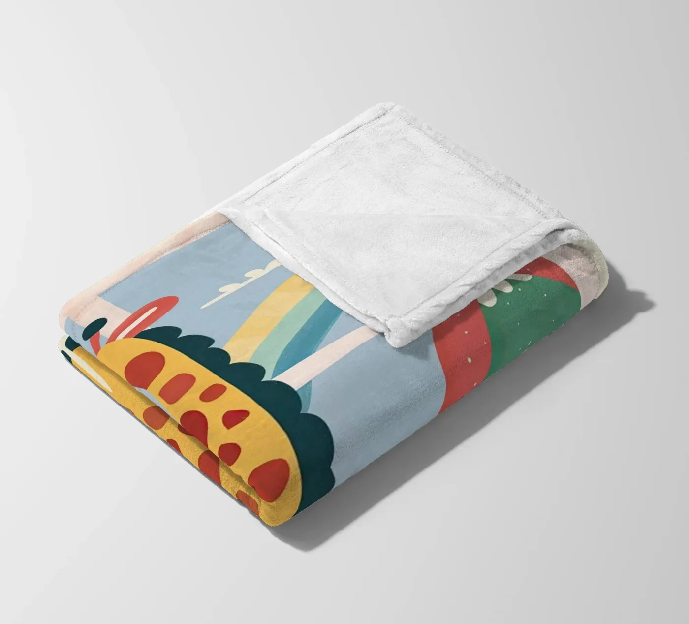 Rainbow Window Giraffe Fleecedecke von Lilo