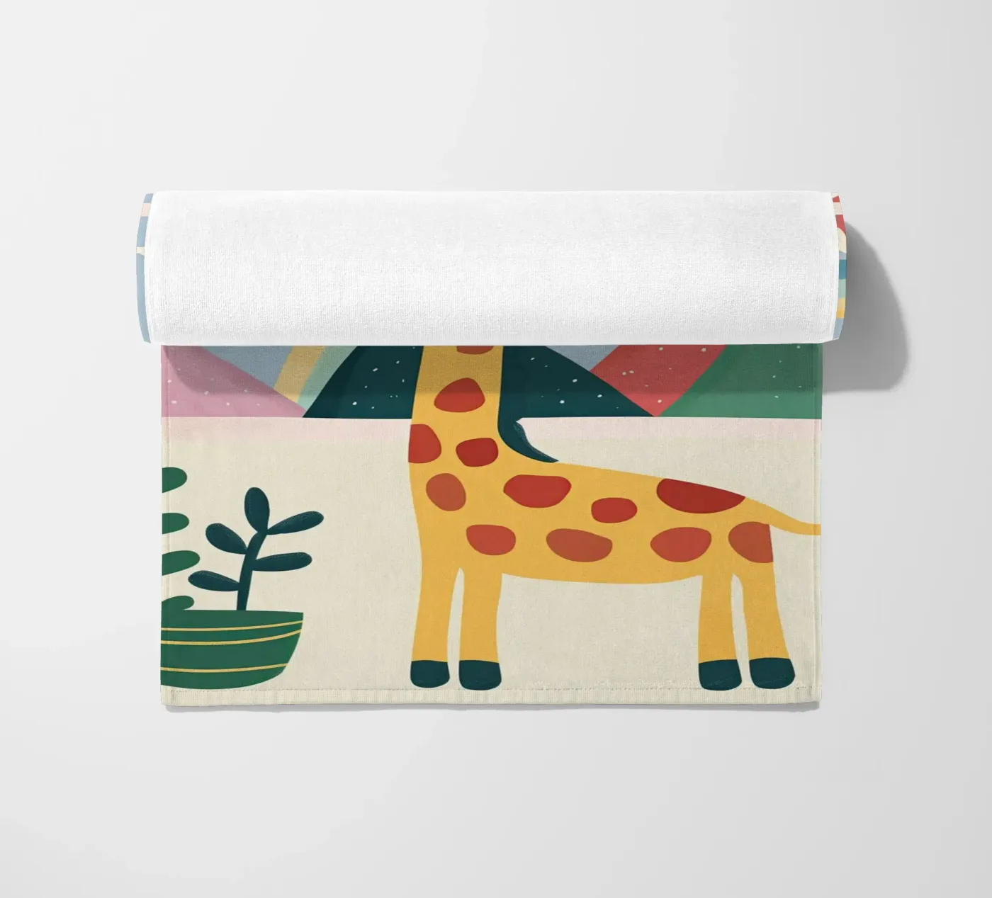 Rainbow Window Giraffe telo mare da Lilo