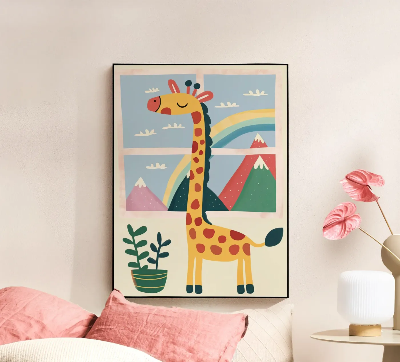 Rainbow Window Giraffe plexiglass da Lilo