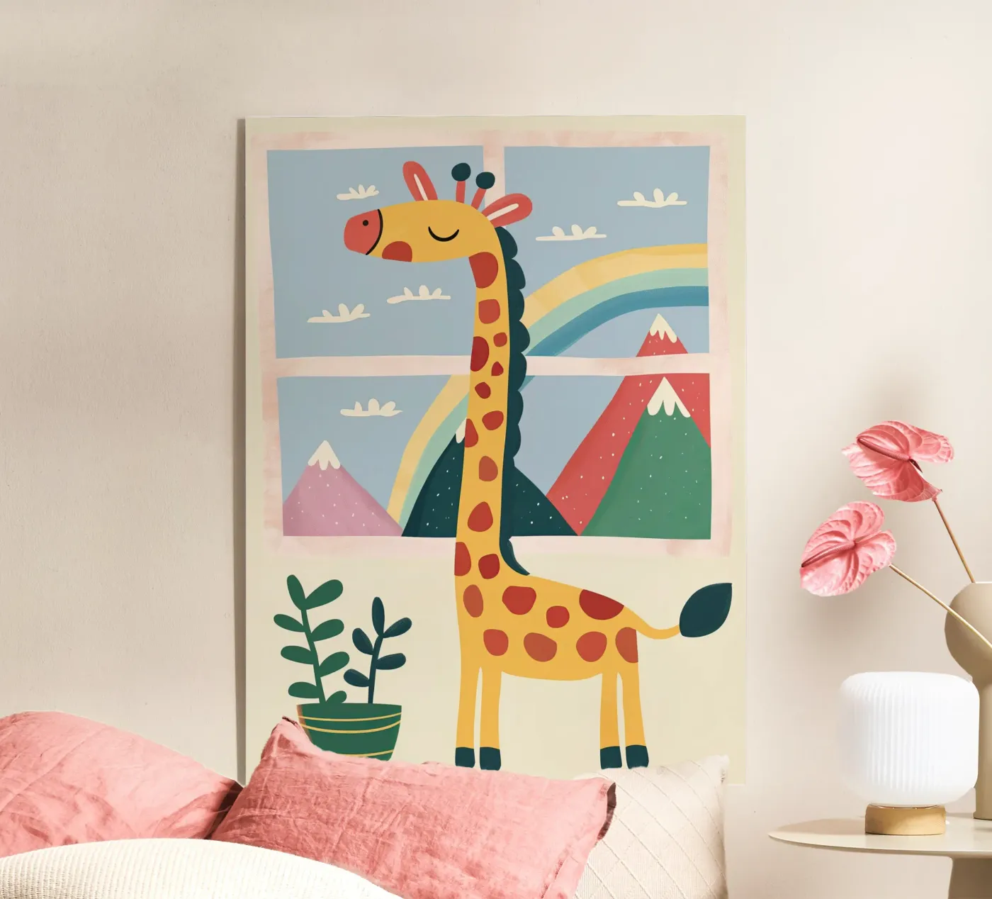 Rainbow Window Giraffe plexiglass da Lilo