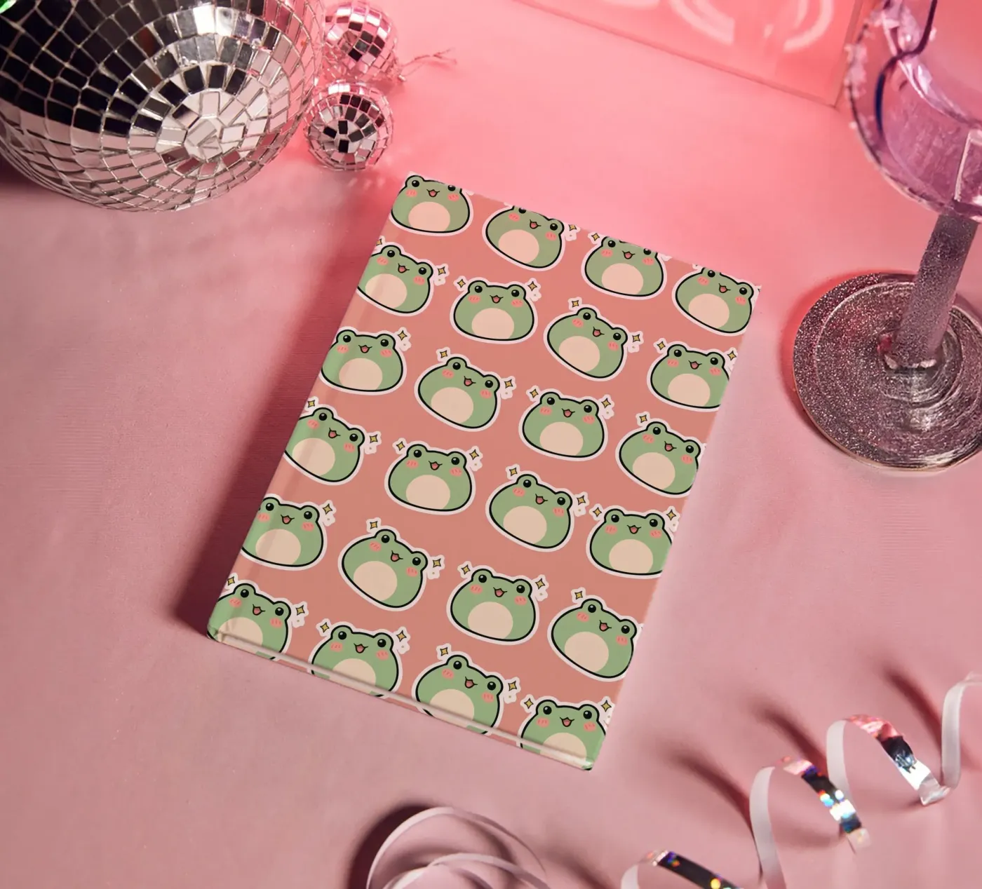 Frogs notebook by Happypatterns