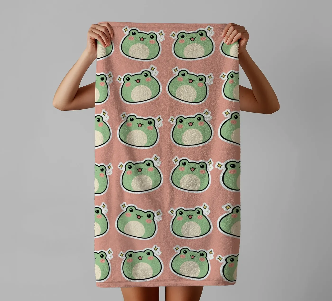 Frogs towel by Happypatterns