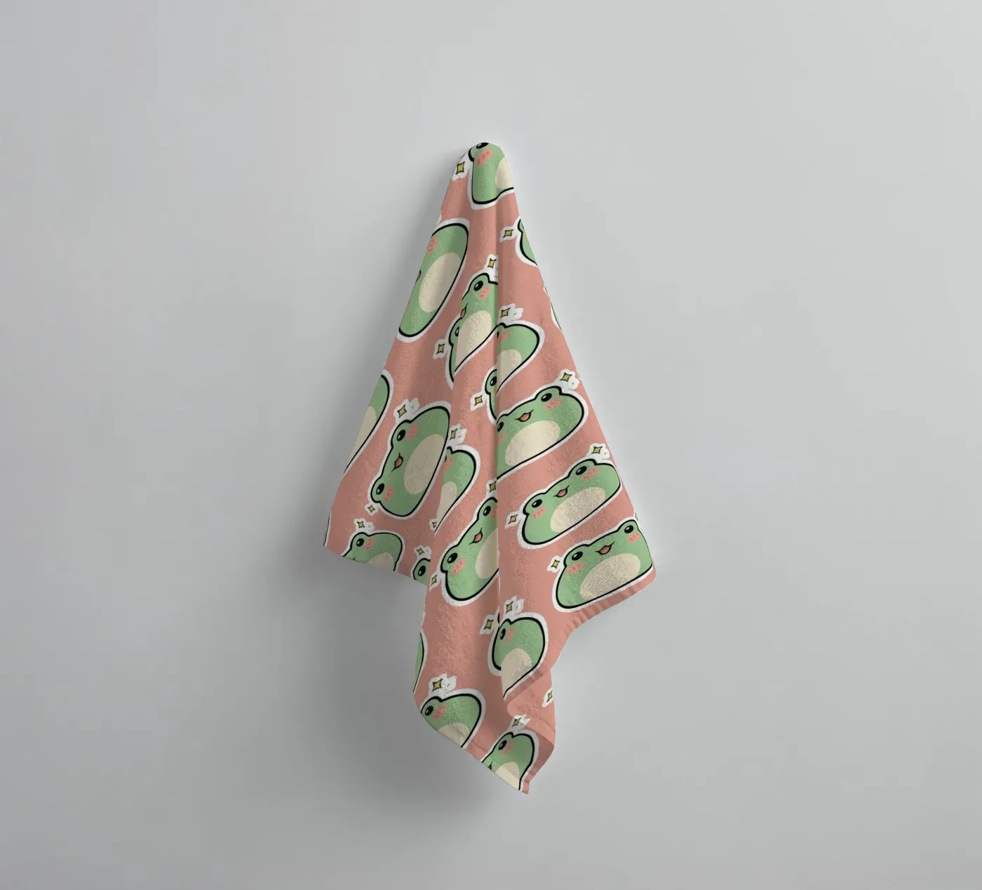 Frogs towel by Happypatterns