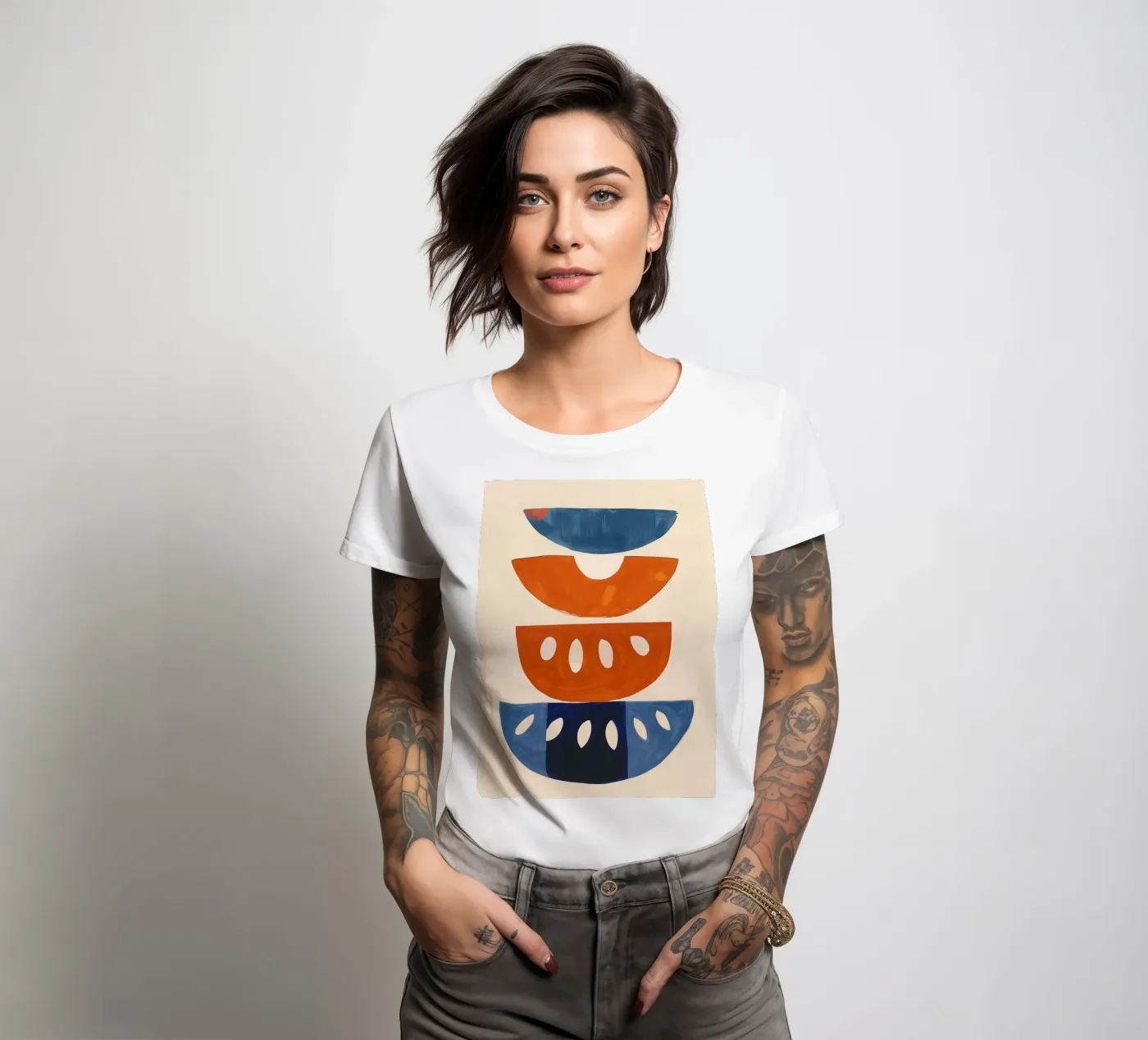 Shape Stack t-shirt da donna da Hugo