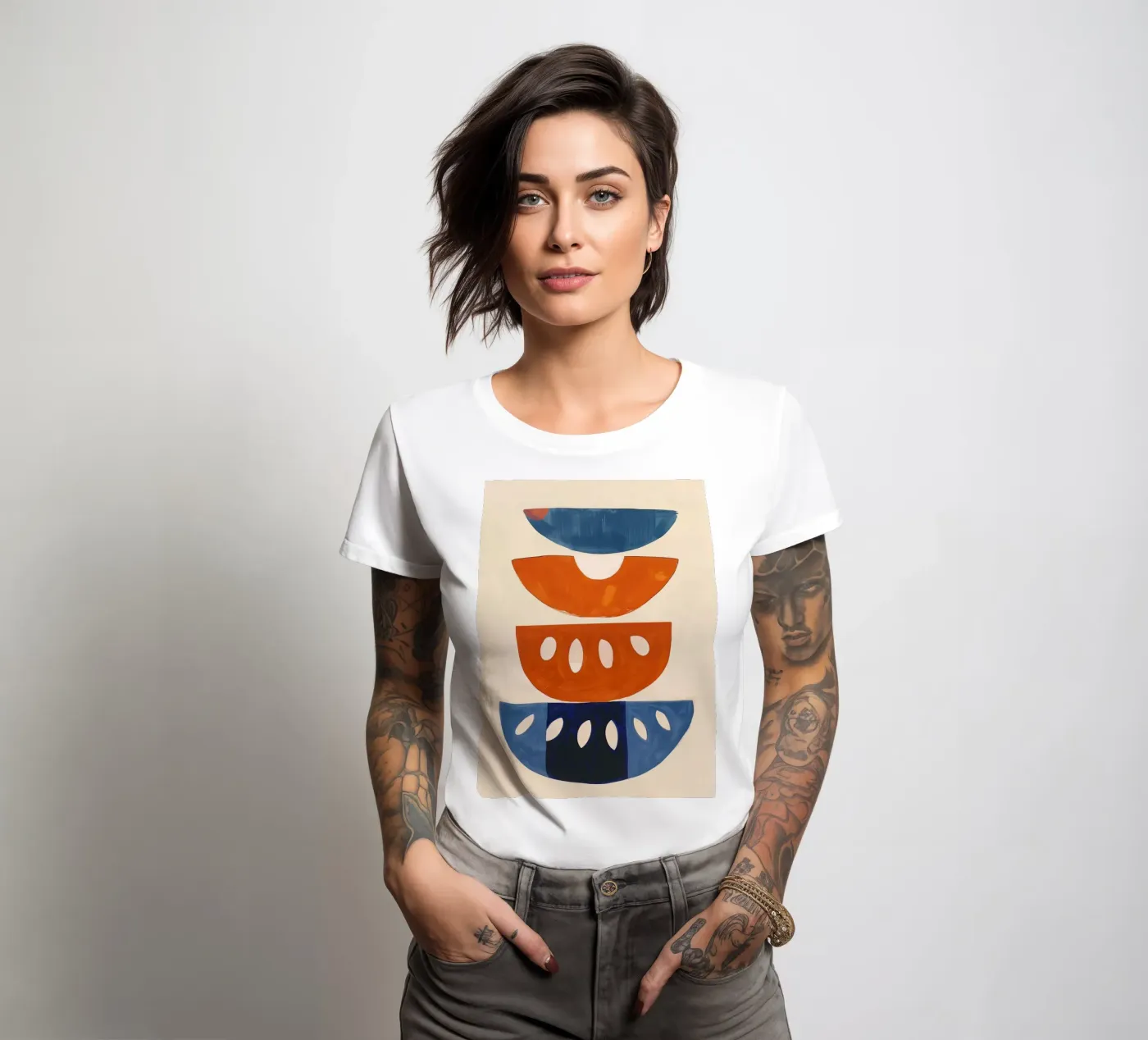 Shape Stack t-shirt da donna da Hugo