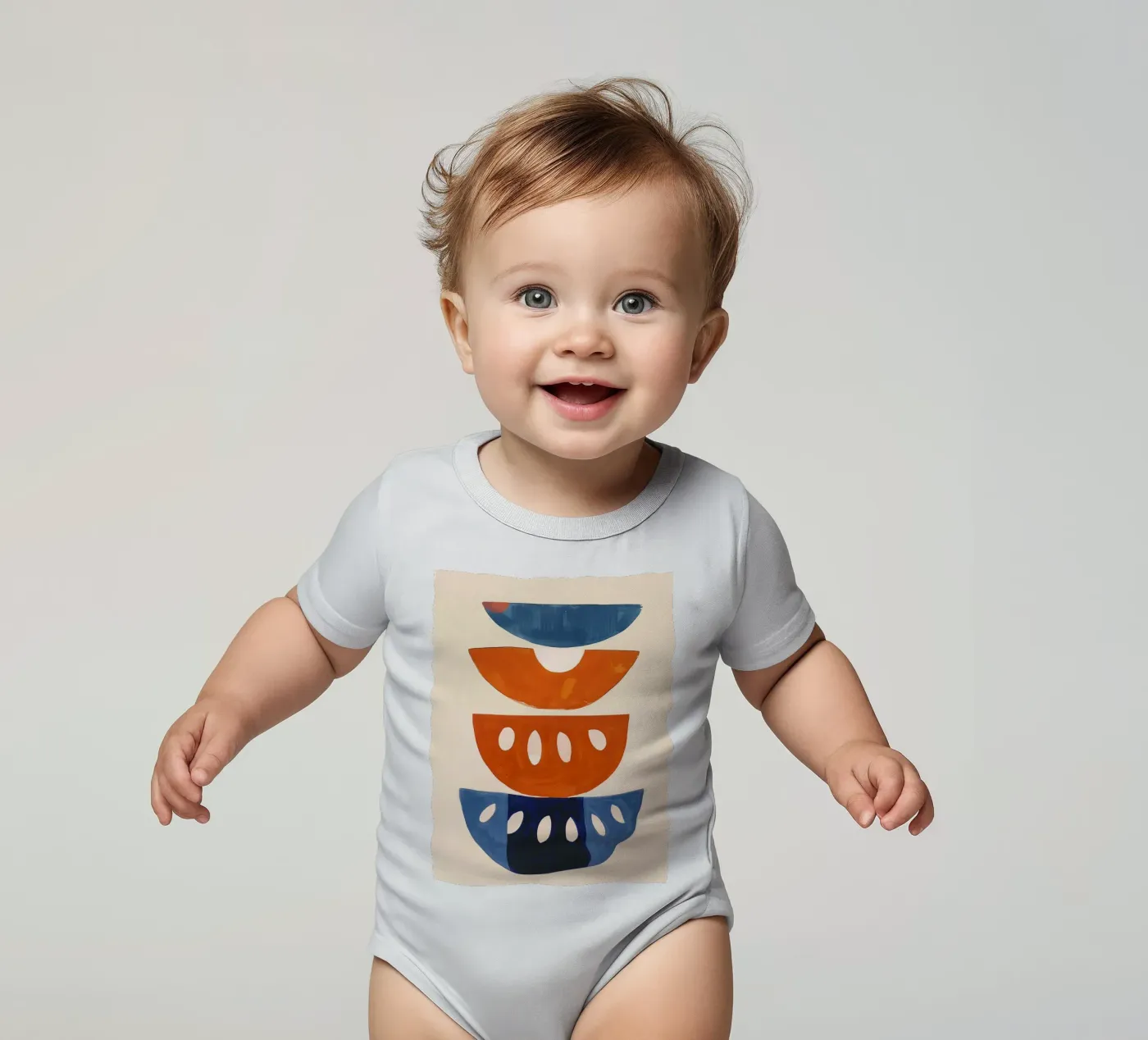 Shape Stack Kurzarm Babybody von Hugo