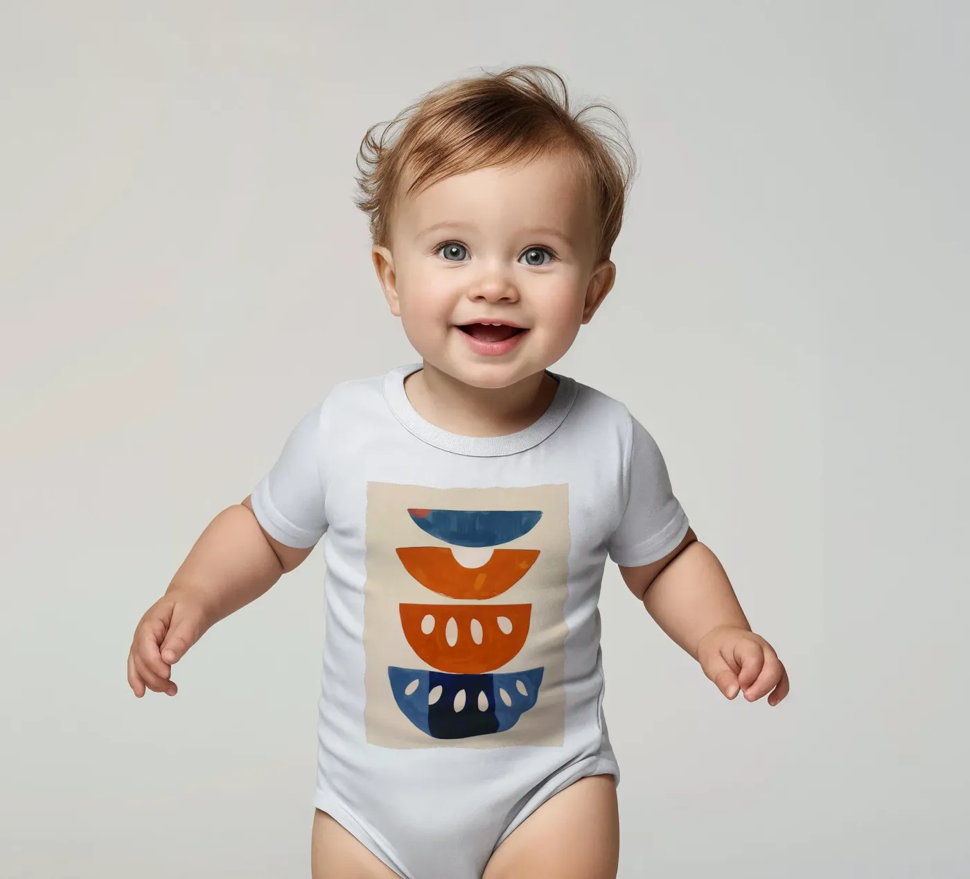 Shape Stack Kurzarm Babybody von Hugo