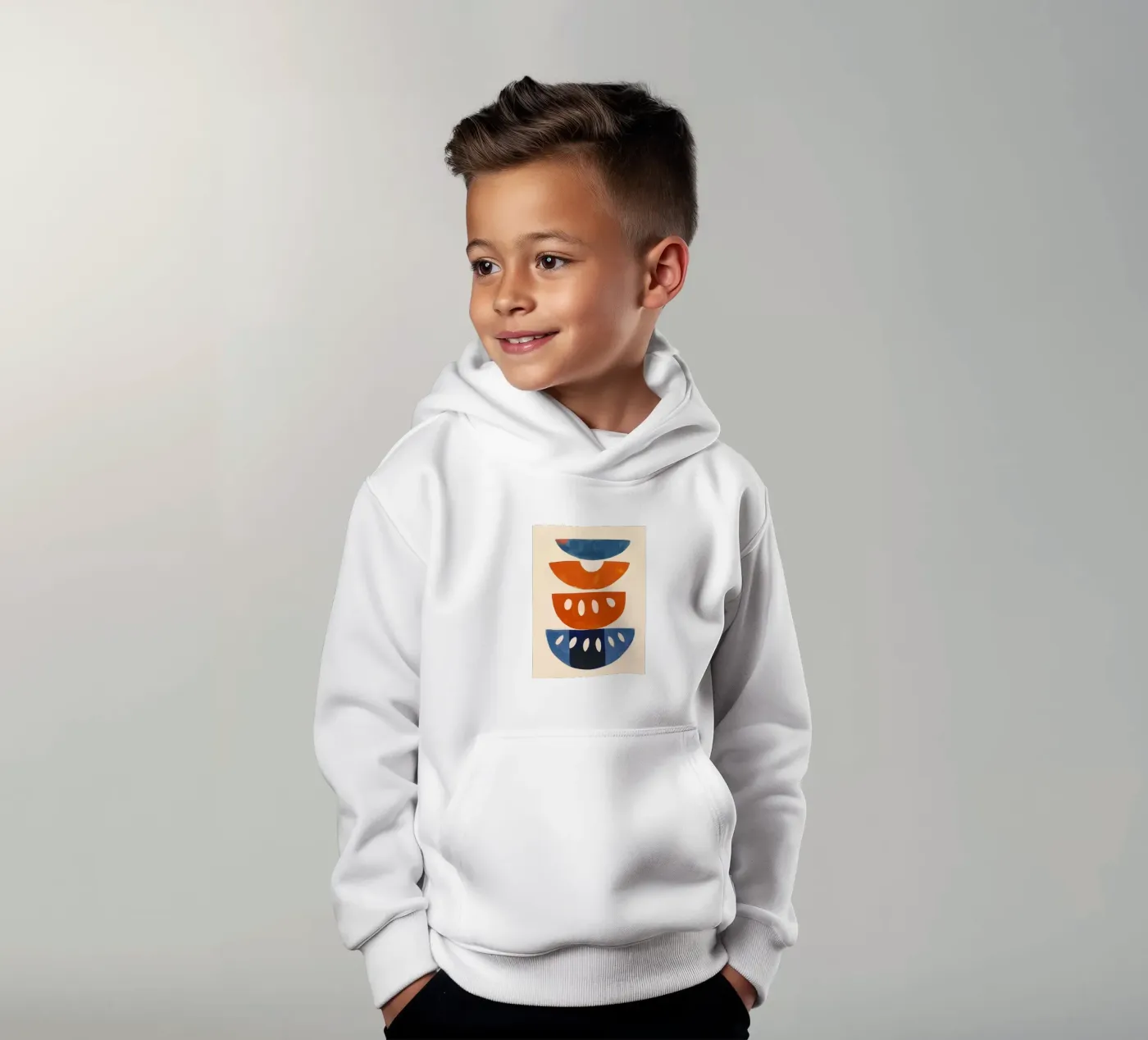 Shape Stack kinder hoodie van Hugo