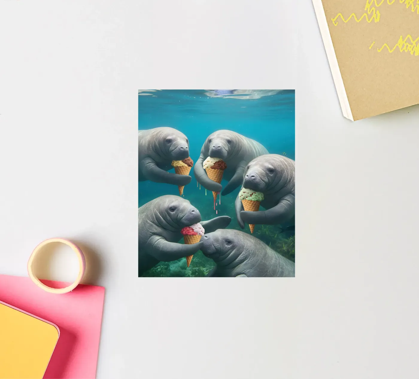 Auf ein Eis Sticker von kosinsart.gallery2