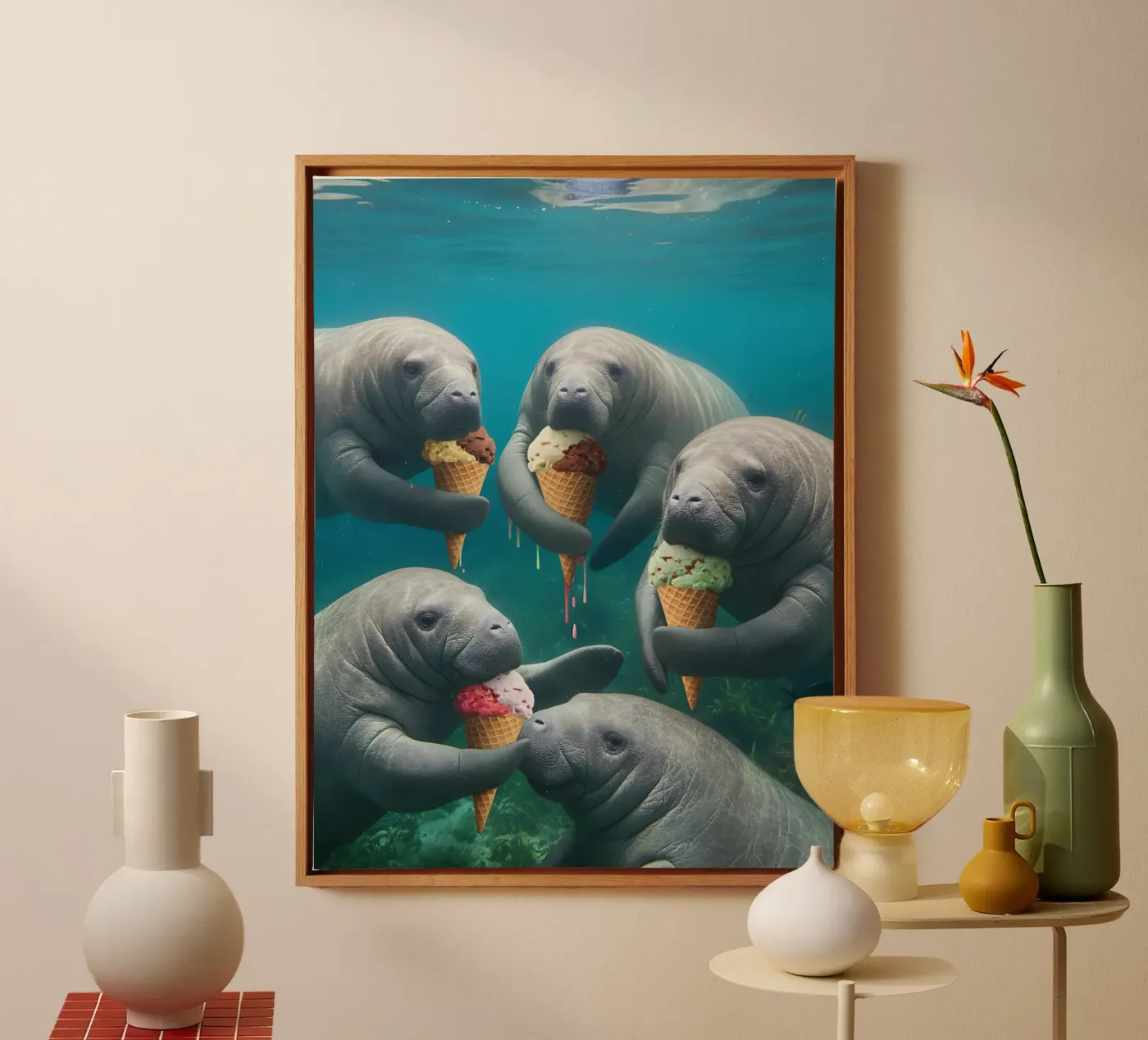 Auf ein Eis Leinwand von kosinsart.gallery2