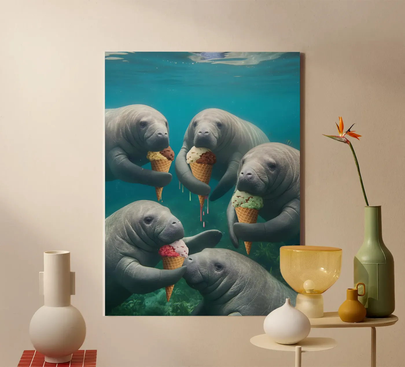Auf ein Eis Leinwand von kosinsart.gallery2