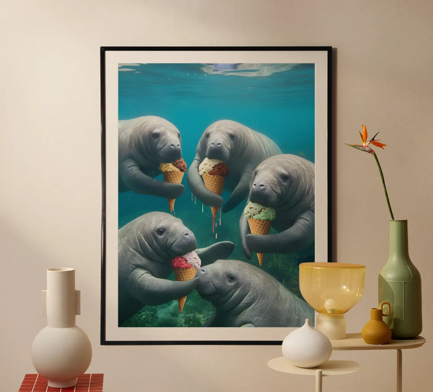 Auf ein Eis Poster von kosinsart.gallery2