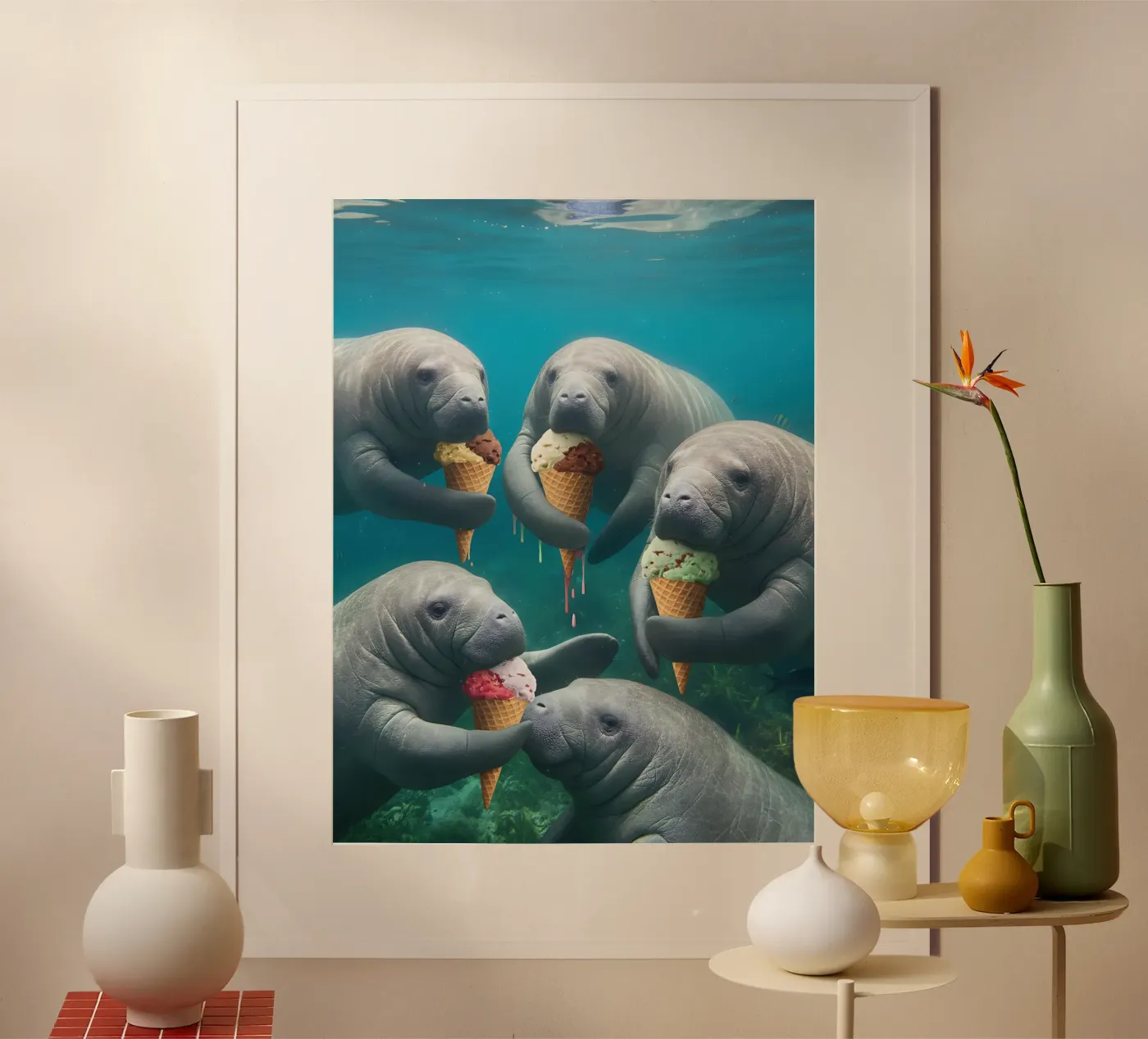 Auf ein Eis Poster von kosinsart.gallery2
