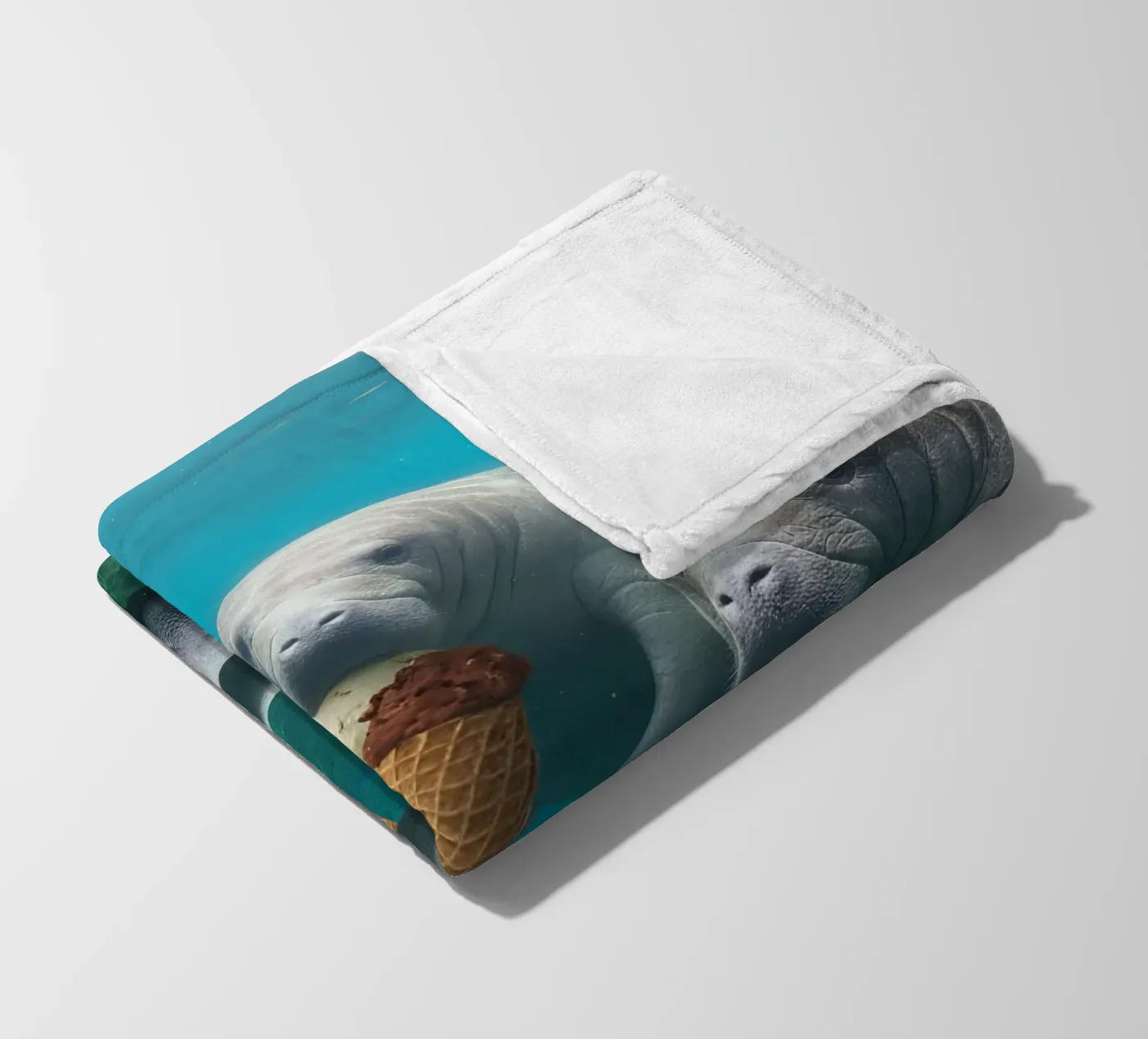 Auf ein Eis Fleecedecke von kosinsart.gallery2