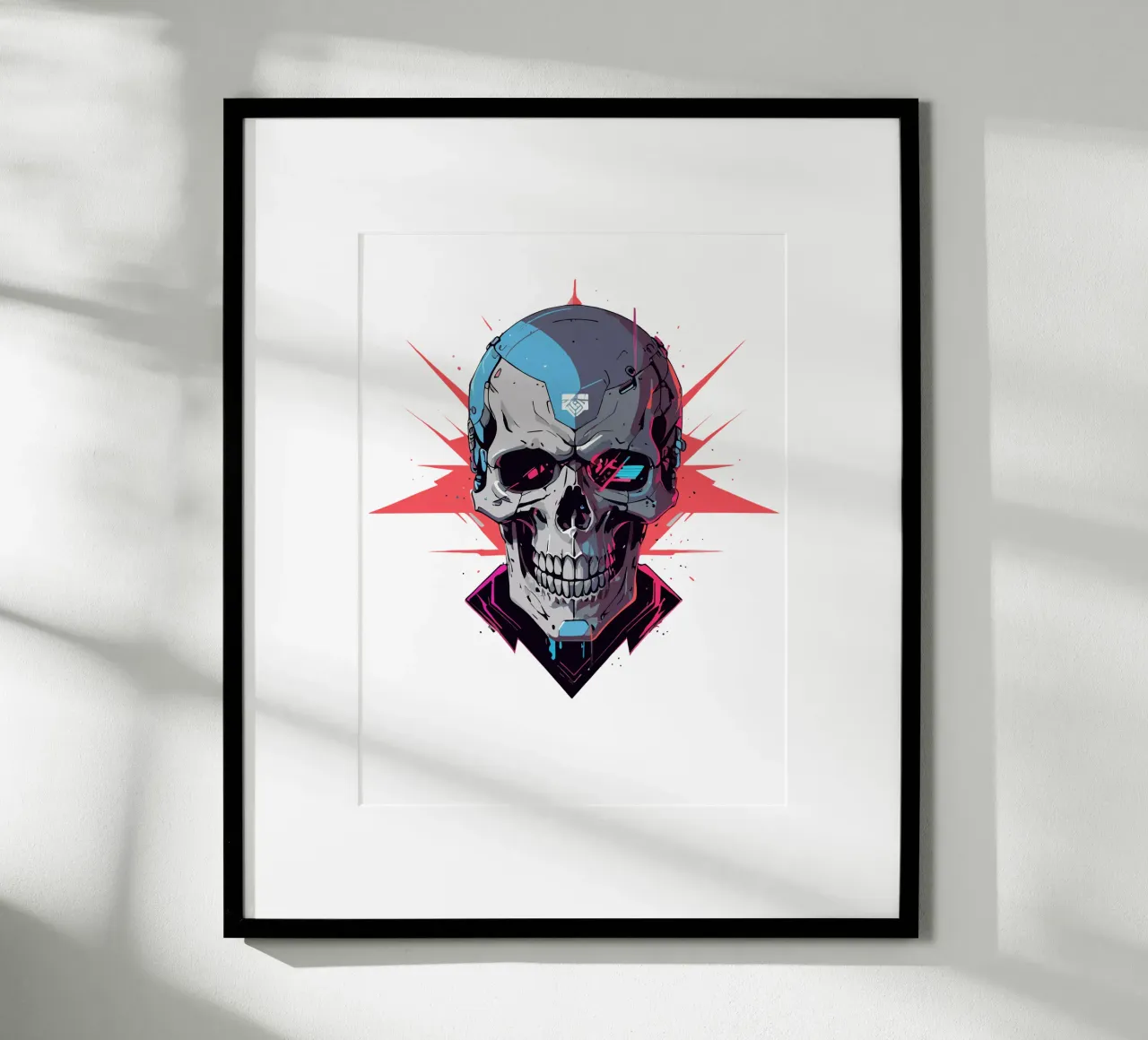 Cranio cyberpunk carta hahnemühle da artdesign1985