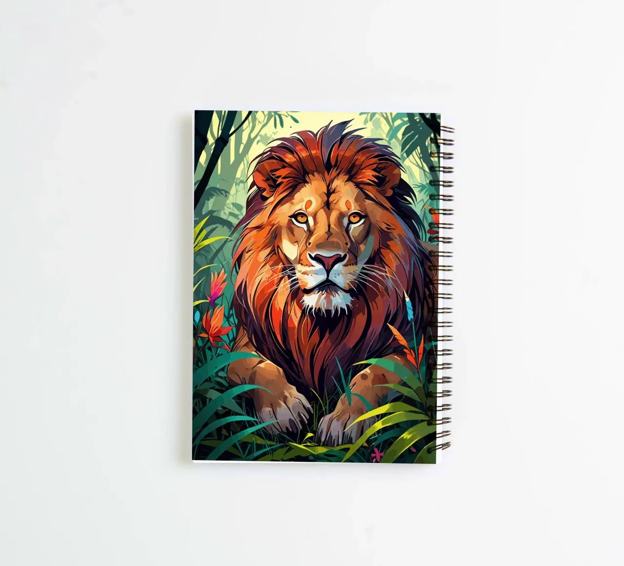 Löwen-Dschungel Ringbuch von artdesign1985