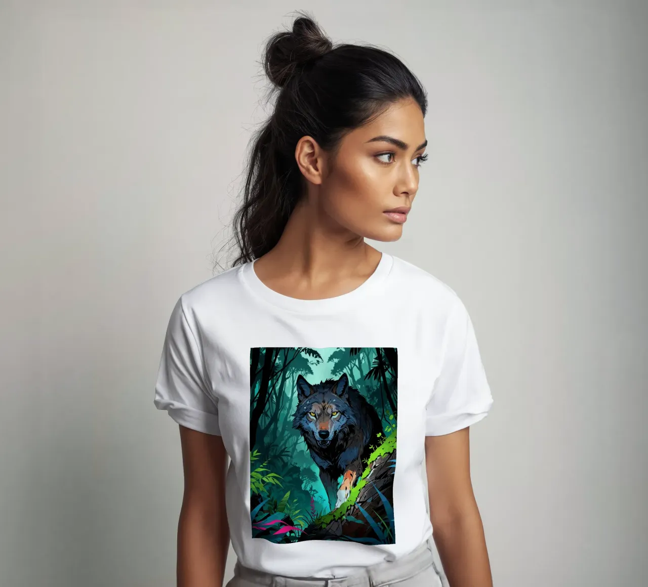 Lupo della giungla t-shirt da artdesign1985