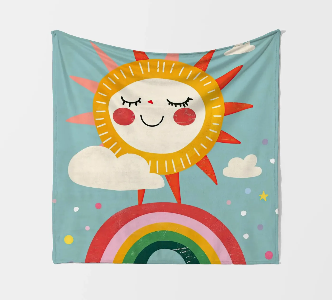 Rainbow Sun Fleecedecke von Lilo