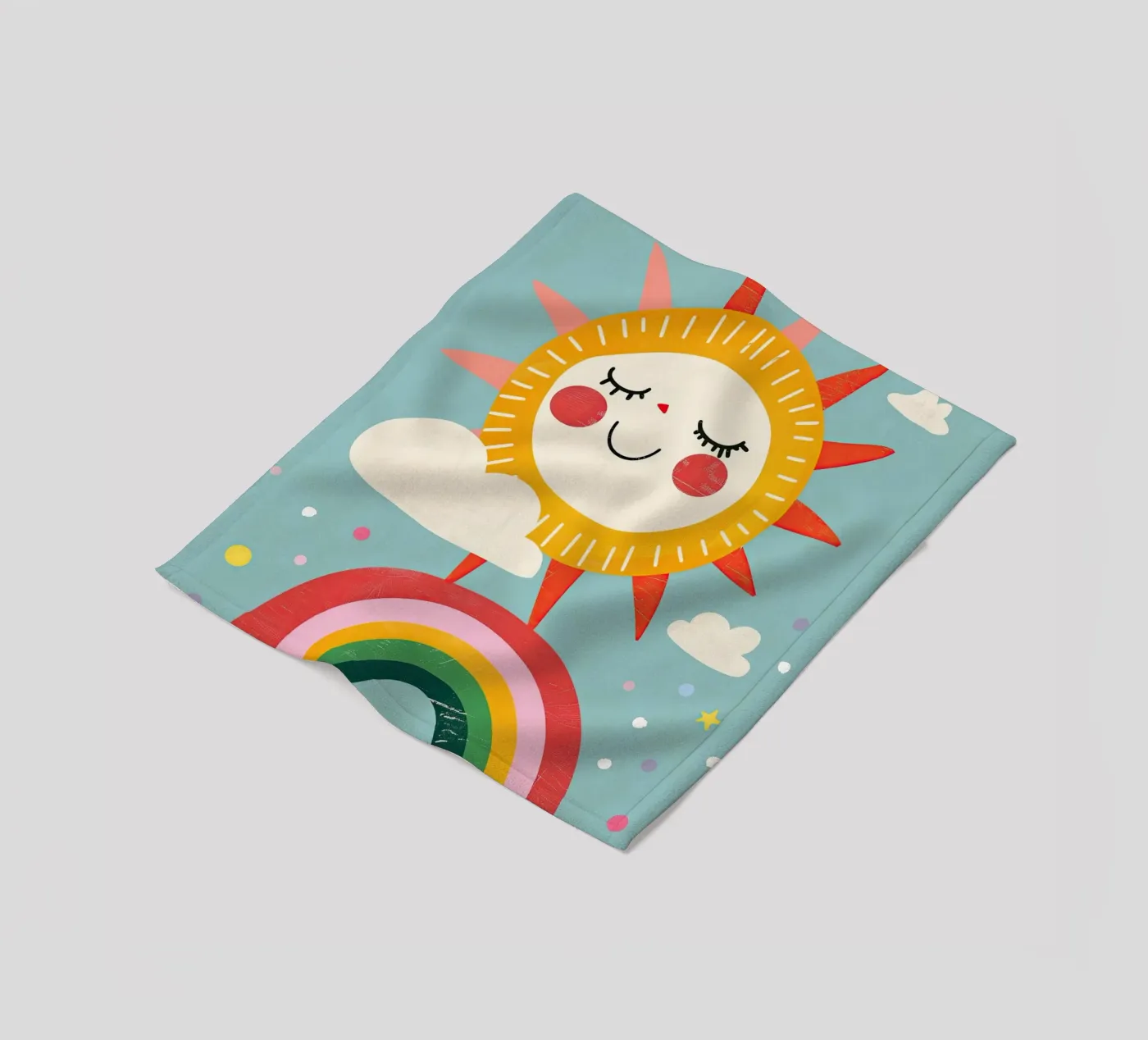Rainbow Sun Fleecedecke von Lilo