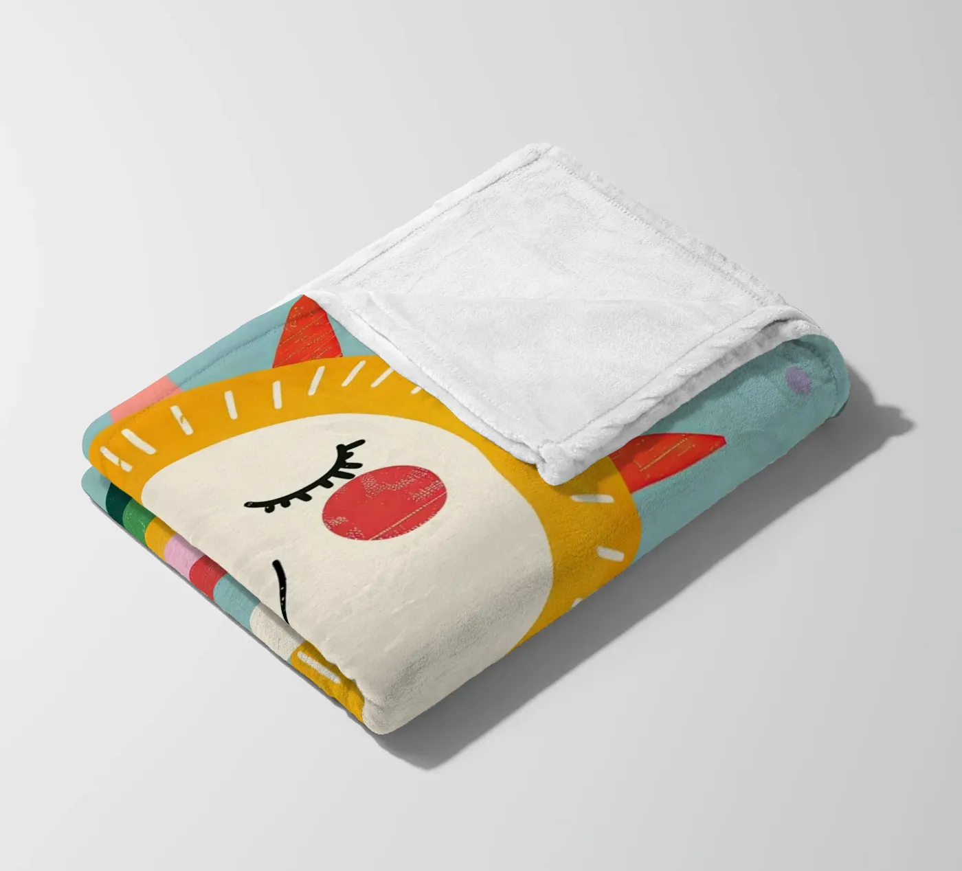 Rainbow Sun Fleecedecke von Lilo
